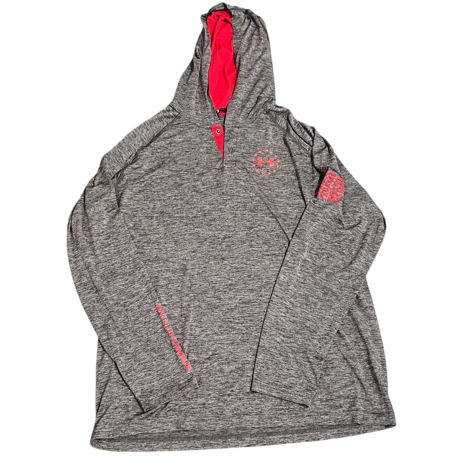 Under Armour Under Armour Pullover Mens Size 2XL Freedom Tech Hoodie Ligh Size US XXL / EU 58 / 5 - 1 Thumbnail