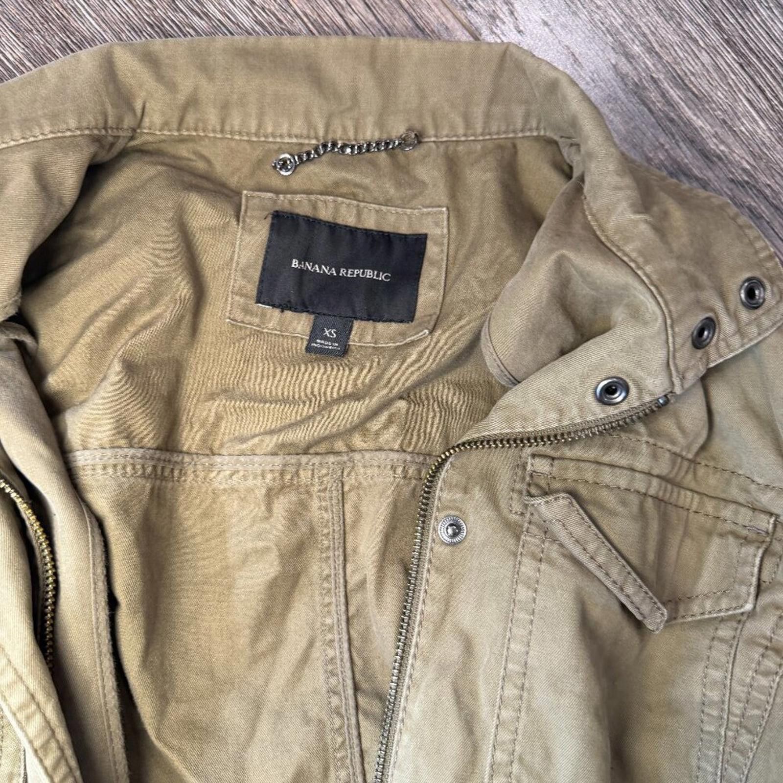Banana Republic Banana Republic Women Utility Jacket Olive Green Size XS Size XS / US 0-2 / IT 36-38 - 5 Thumbnail