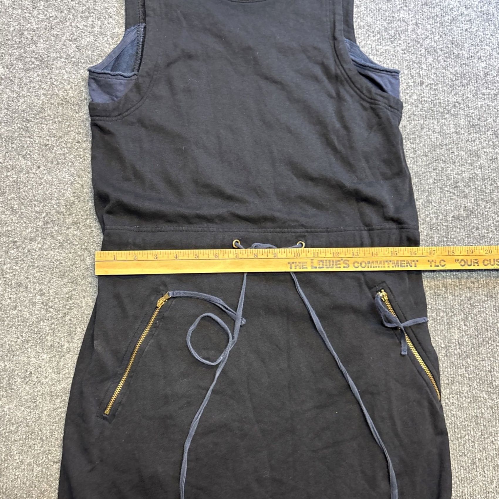 Marc by Marc Jacobs Marc Jacobs Navy Blue Sheath Mini Tank Sundress Dress Pockets Tie Waist Medium Size M / US 6-8 / IT 42-44 - 6 Thumbnail