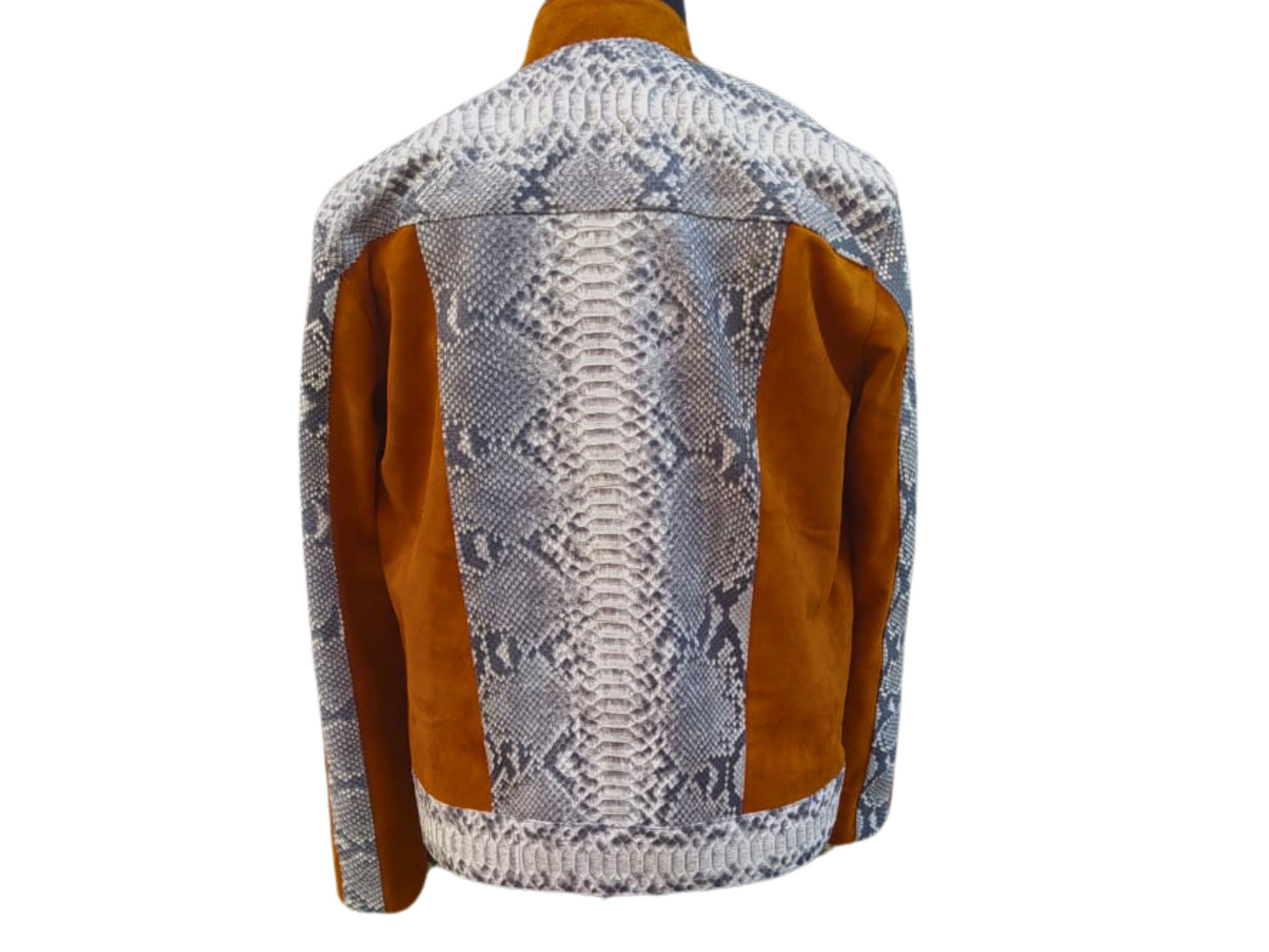 Other Trendy Snakeskin Cowboy Jacket with a Touch of Suede Size US XL / EU 56 / 4 - 2 Thumbnail