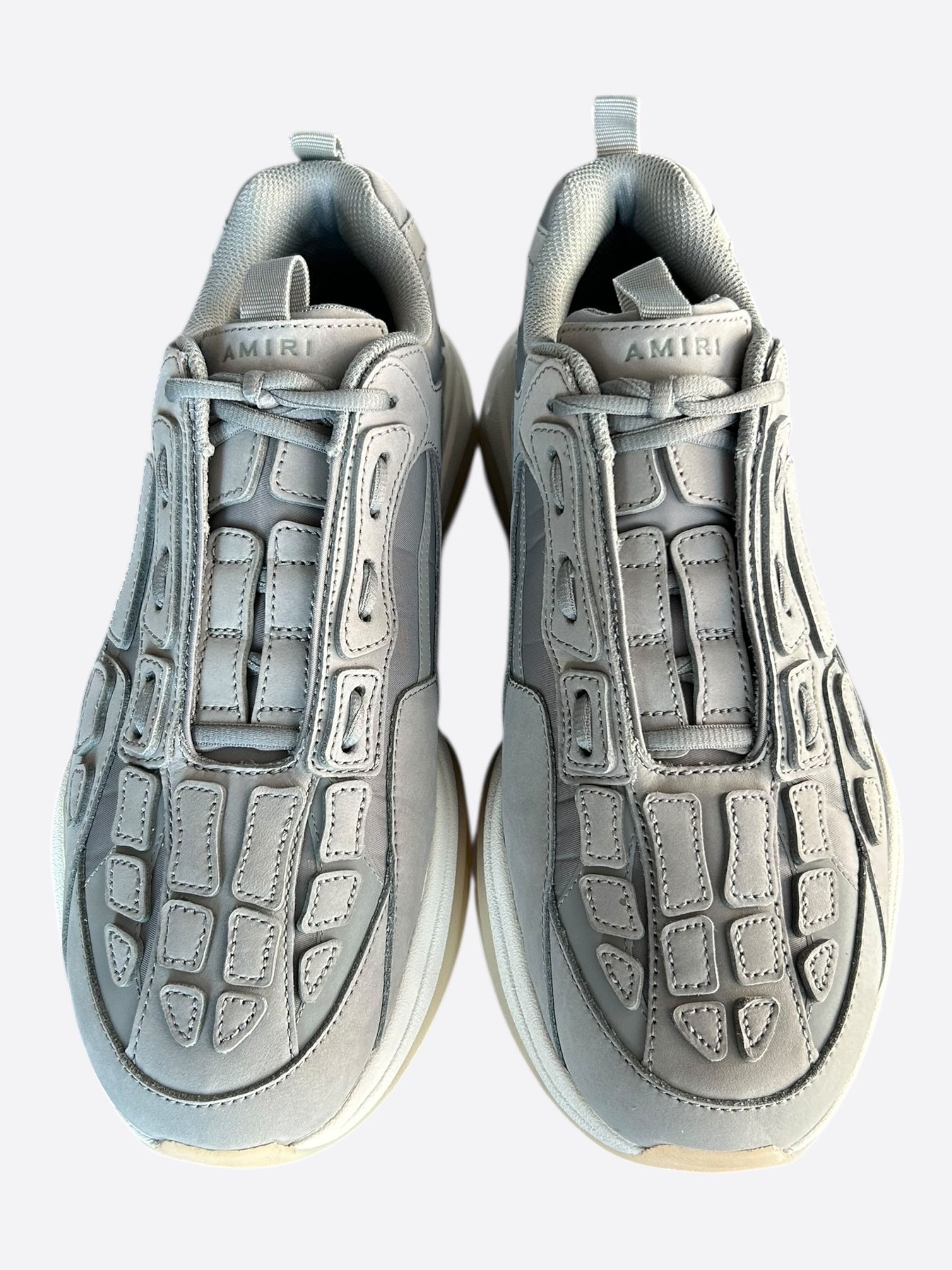 Amiri Amiri Grey & White Bones Runners Size US 10 / EU 43 - 2 Thumbnail