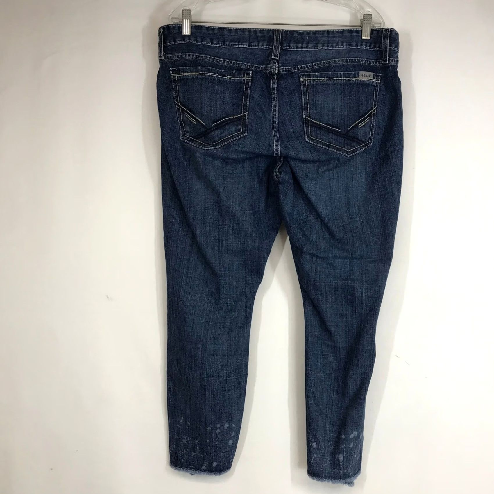 Denime Cruel Denim Abby Blue Distressed Ripped Jeans Women Size 33 Size 24" / US 00 / IT 34 - 4 Thumbnail