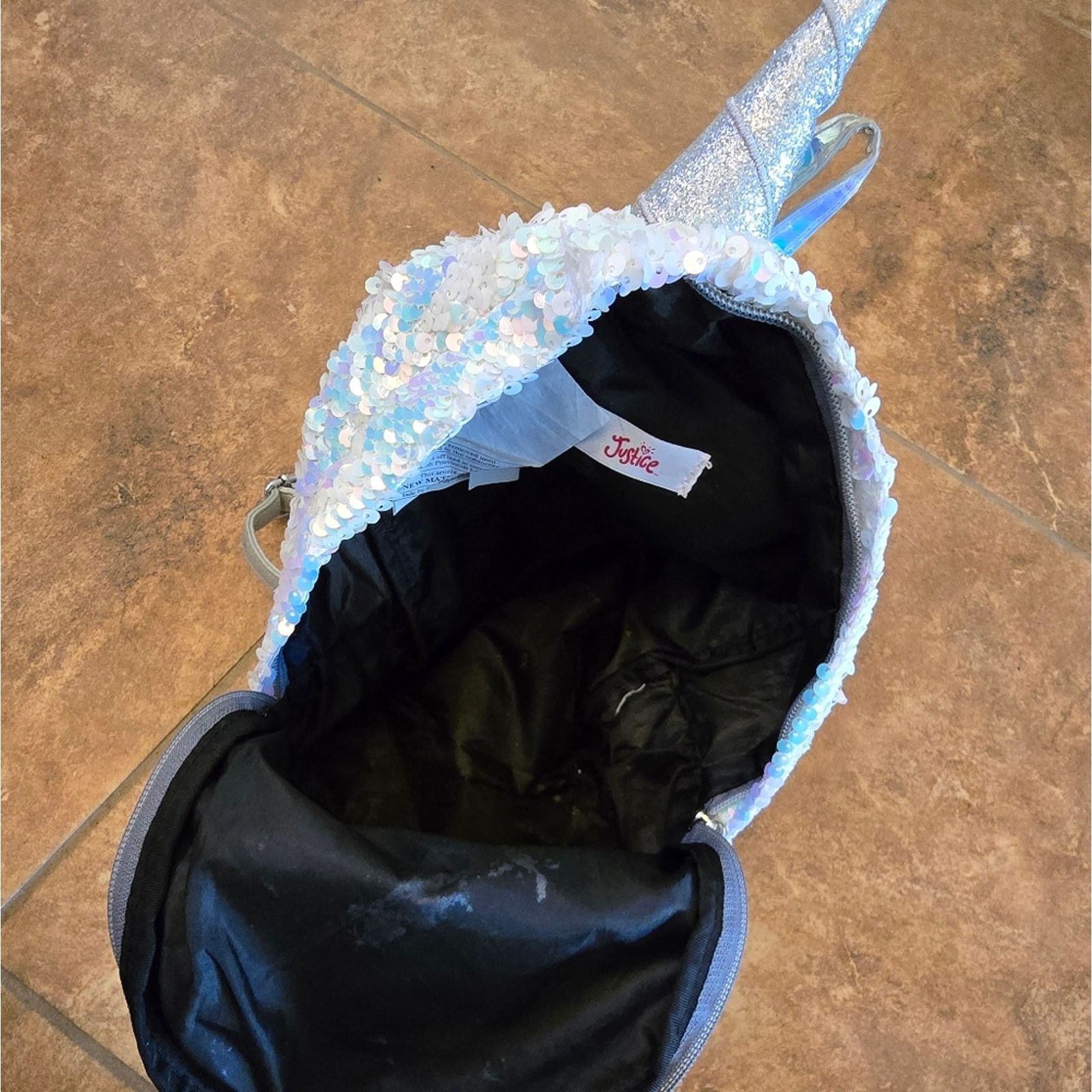Other Iridescent Sequined Justice Mini Backpack Size ONE SIZE - 3 Thumbnail