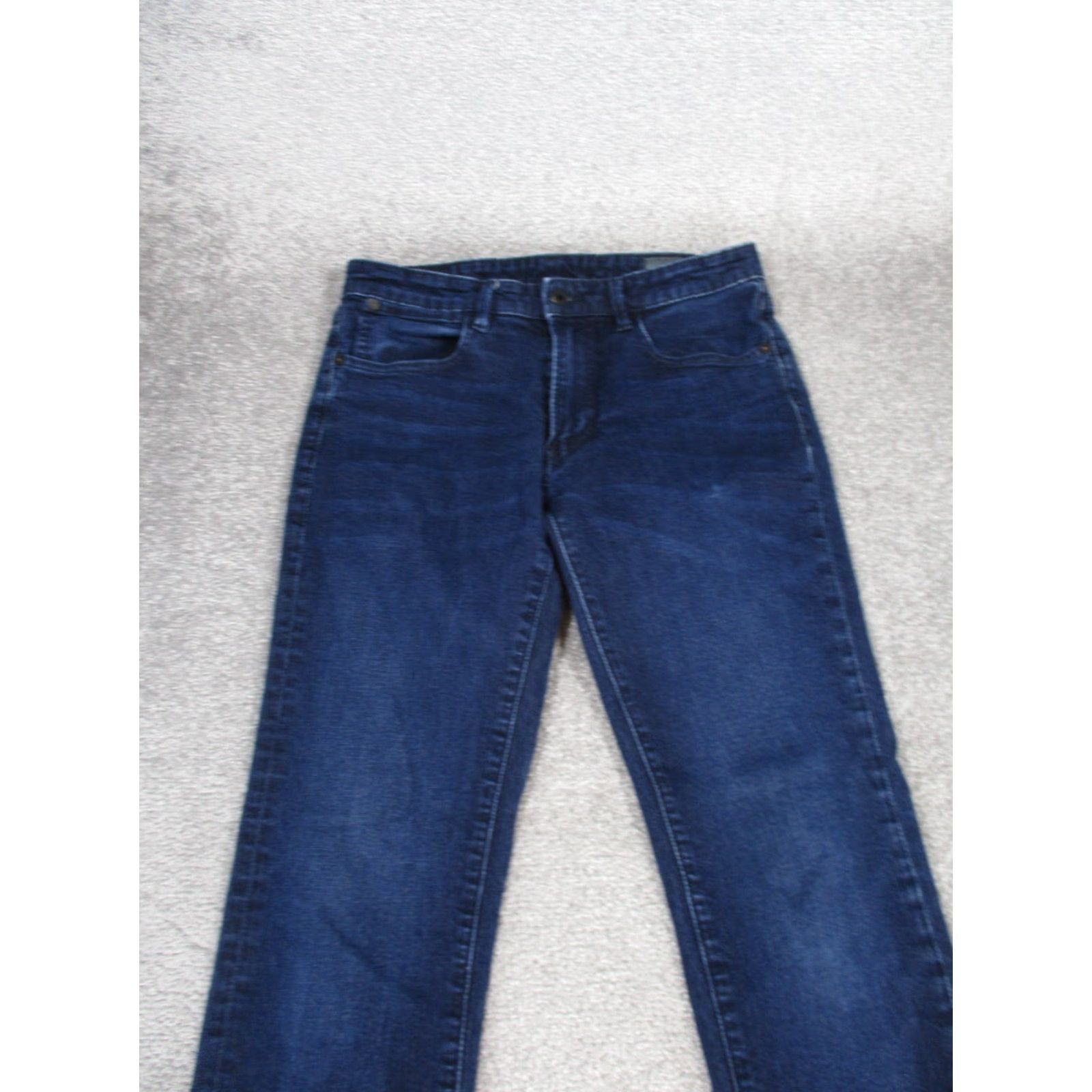Bonobos Bonobos Jeans Men 31 Dark Wash Denim Slim Fit 31x31 Blue Regular Inseam 31 Tapered Size 31 Mens Size US 31 - 2 Thumbnail