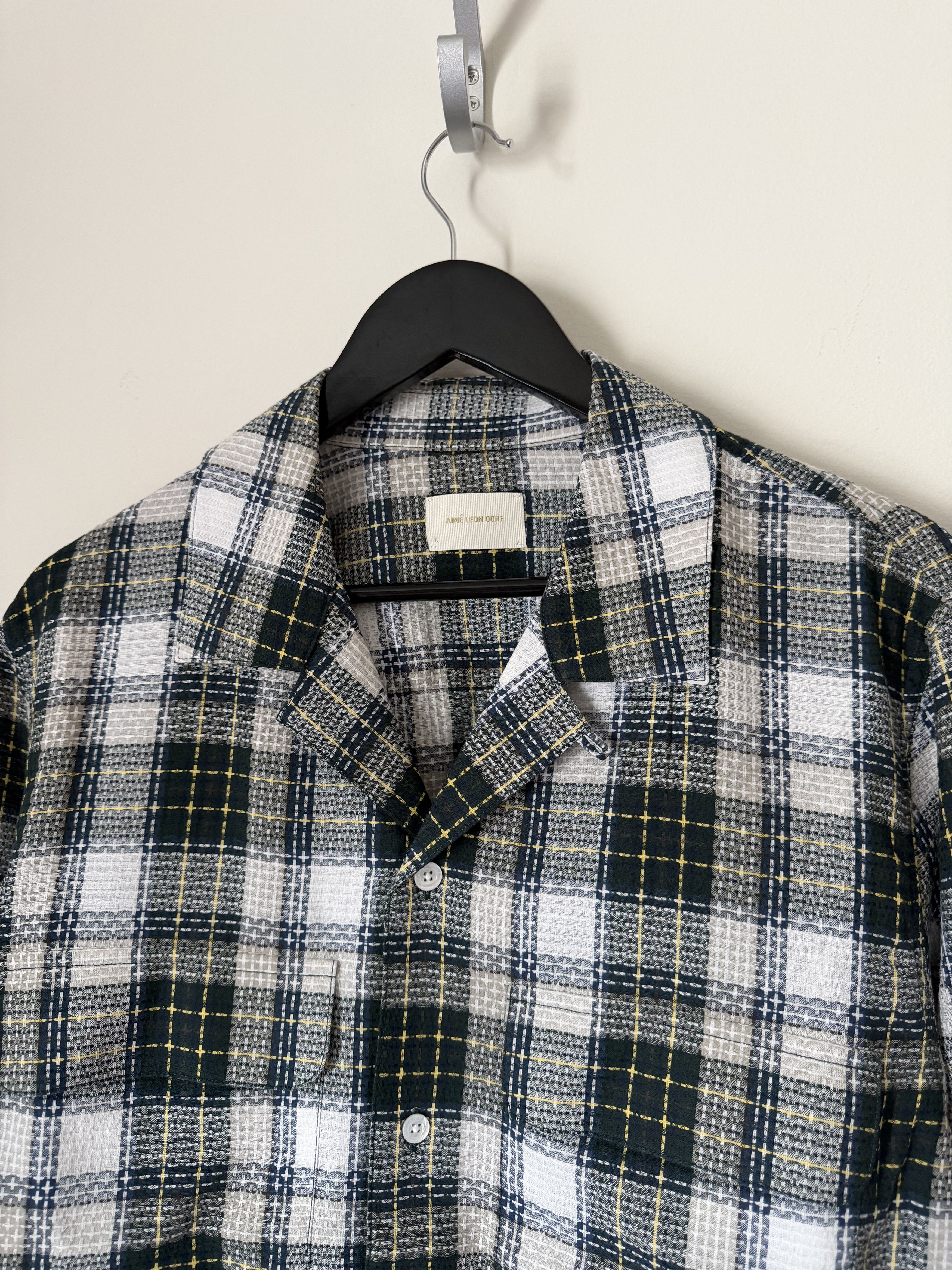 Aime Leon Dore Aime Leon Dore Leightweight Patterned Leisure Shirt Green Size US L / EU 52-54 / 3 - 2 Thumbnail