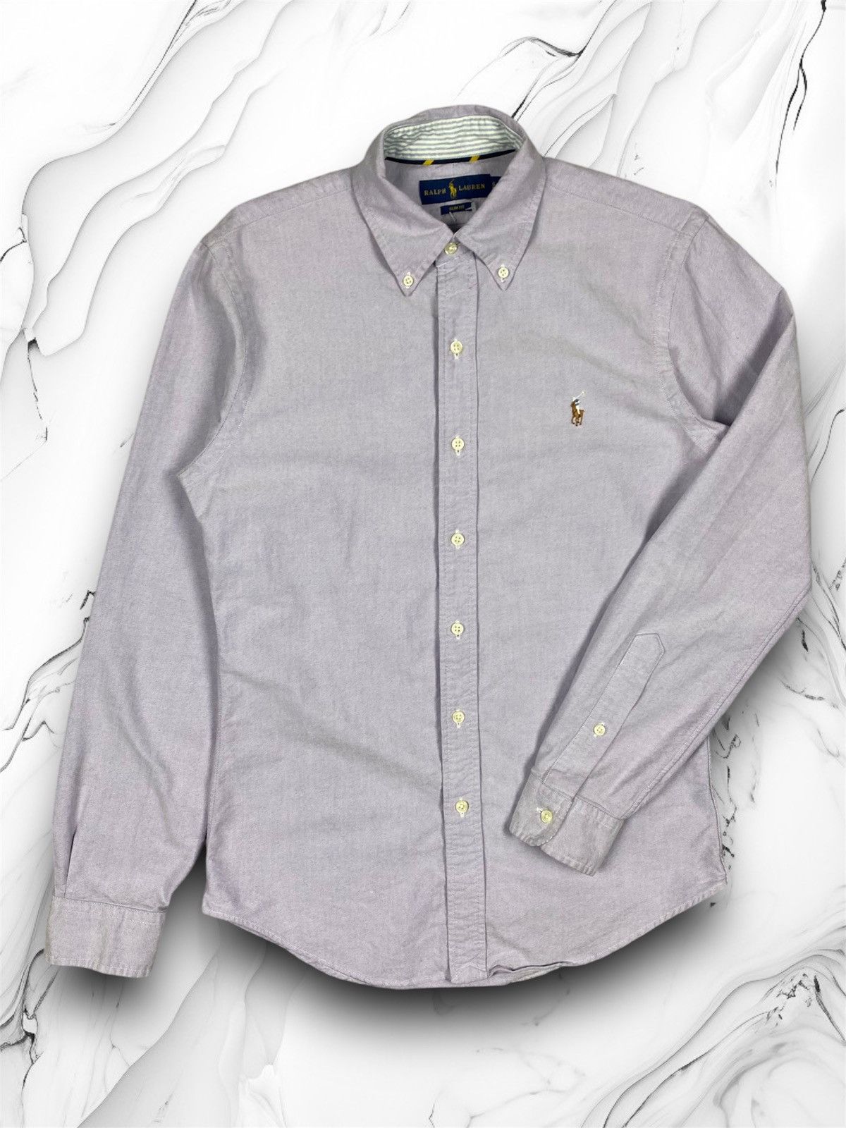 Polo Ralph Lauren × Vintage Polo Ralph Lauren Designer Basic Button Up Shirt Size US S / EU 44-46 / 1 - 1 Thumbnail