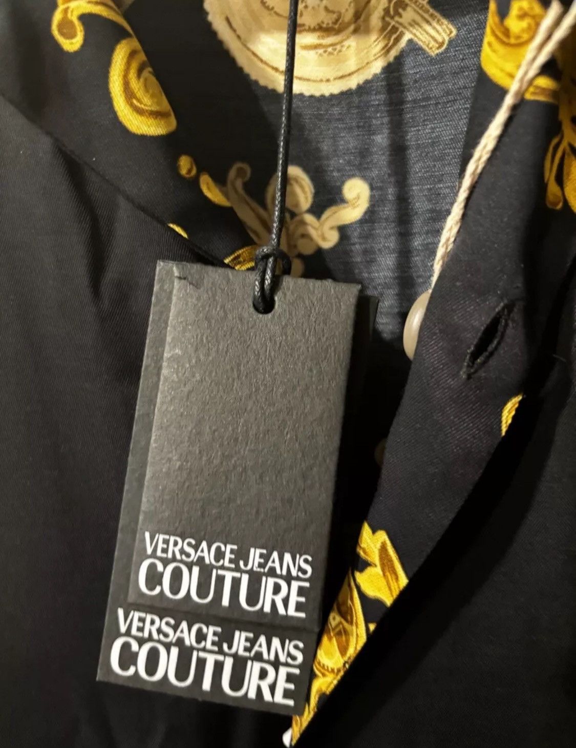 Versace NWT $370 VERSACE JEANS COUTURE Shirts In Black Size US XS / EU 42 / 0 - 7 Thumbnail