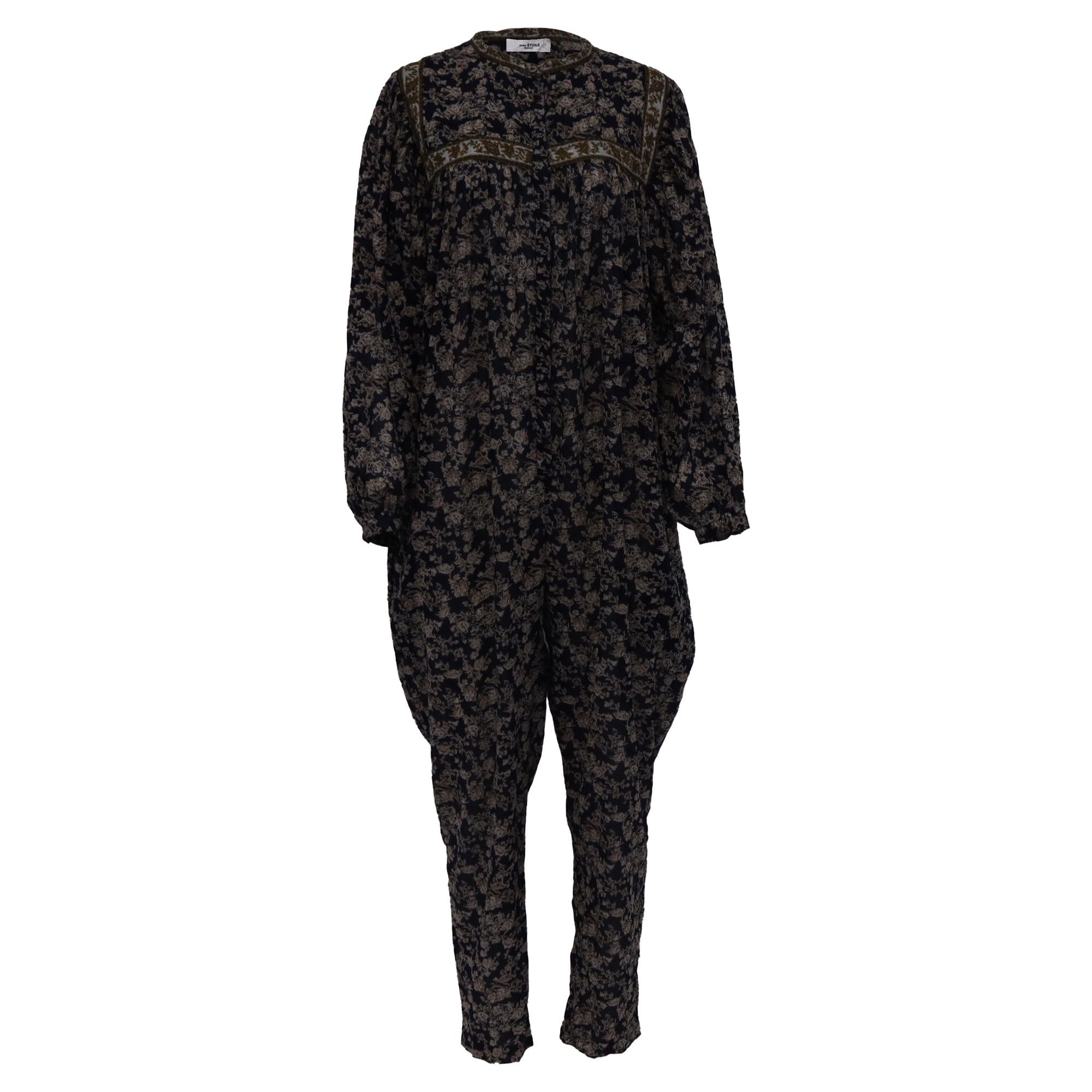Isabel Marant Isabel Marant Étoile Vasco Floral Printed Jumpsuit in Multi Size 26" / US 2 / IT 38 - 1 Thumbnail