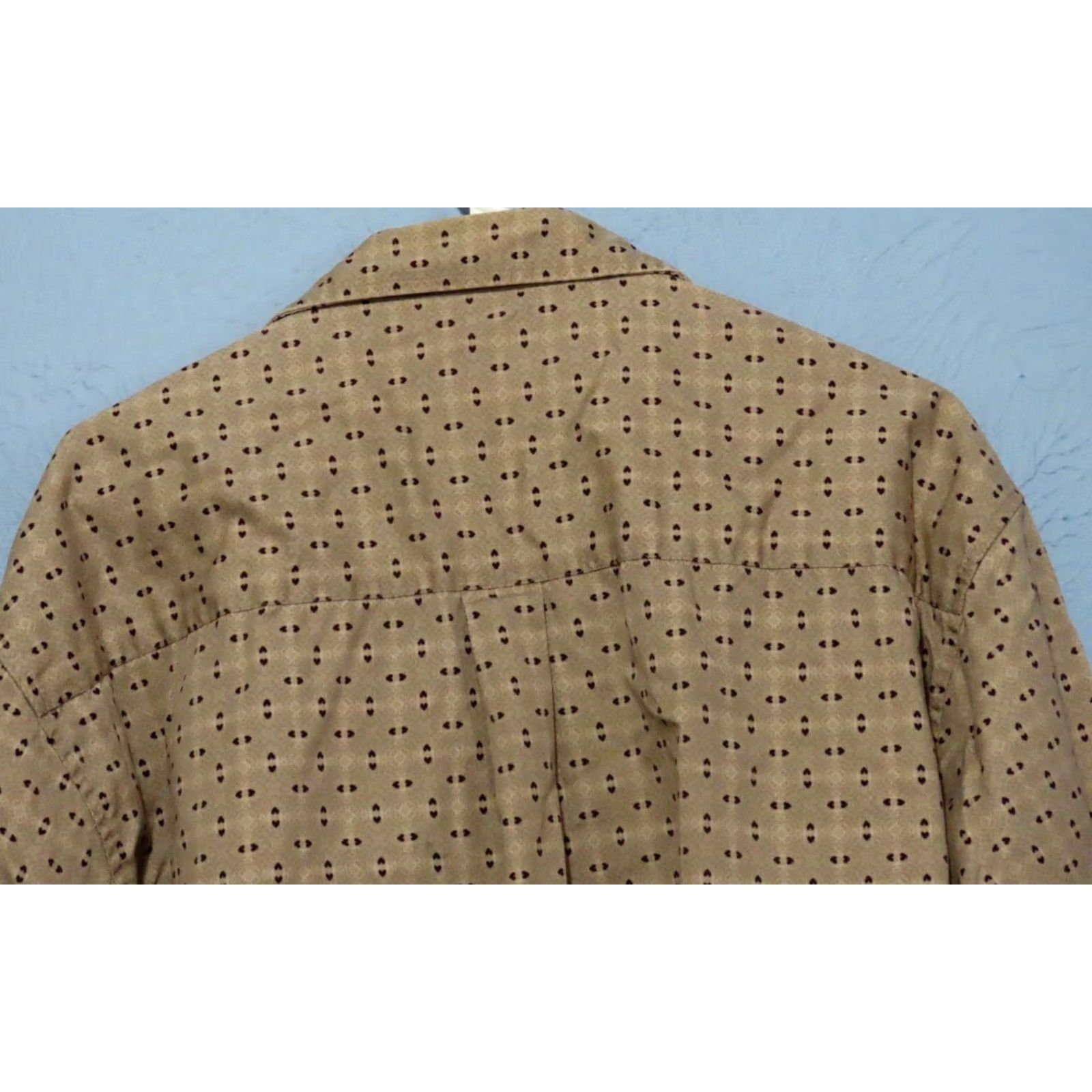 Vintage VINTAGE? Natural Issue Wrinkle Free Tan Men's 2XL Button Up Long Sleeve Shirt Size US XXL / EU 58 / 5 - 5 Thumbnail