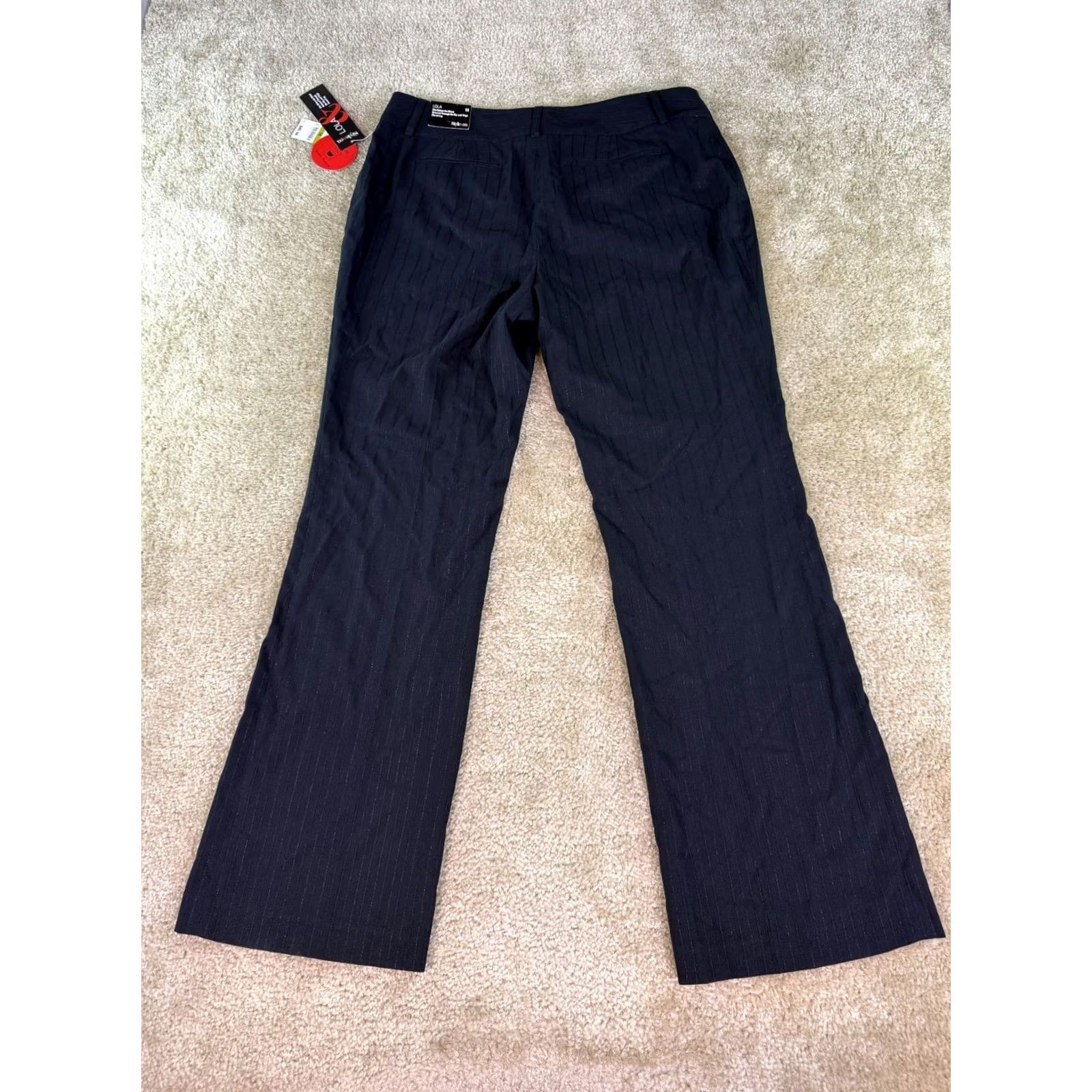 Vintage Style & Co Dress Pants Womens 14 Striped Flared Leg Career NEW Size 24" / US 00 / IT 34 - 5 Thumbnail