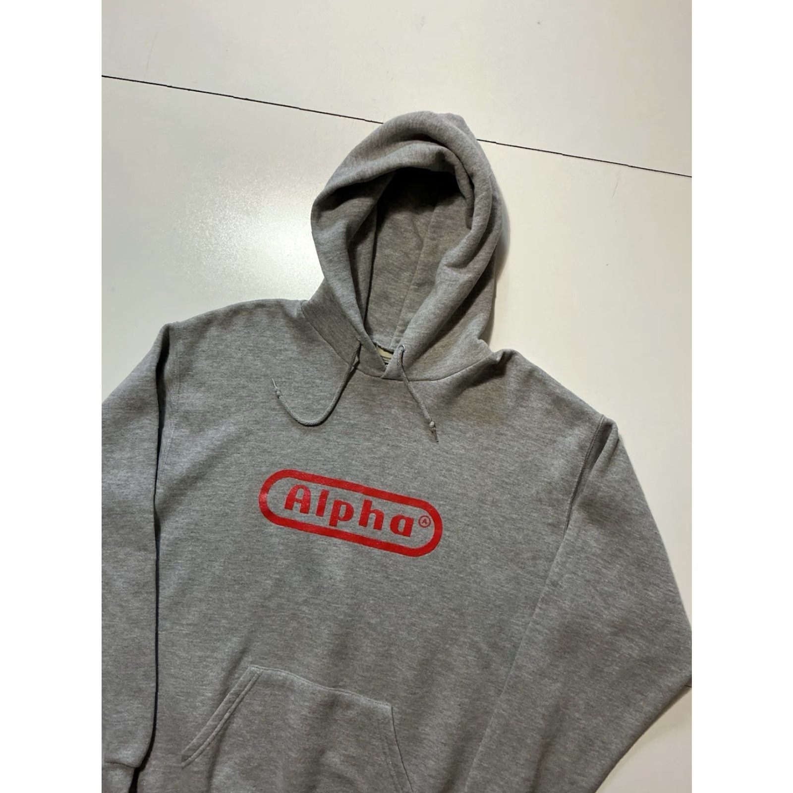 Lee VINTAGE Lee Heavyweight Alpha Gray Fleece Skateboard Graphic Pullover Hoodie Men Medium Gray Size US M / EU 48-50 / 2 - 3 Thumbnail