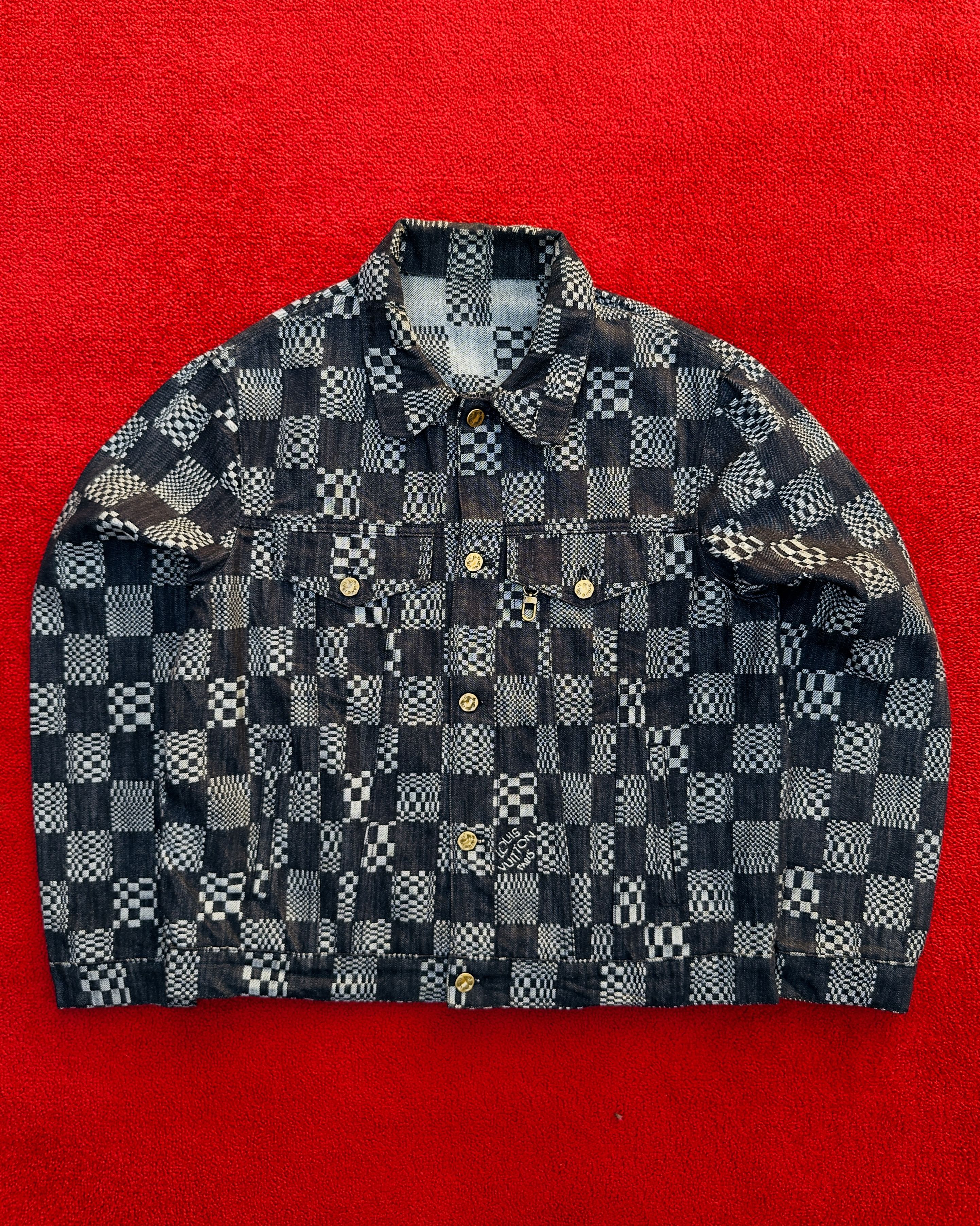 Louis Vuitton Distorted Damier denim jacket