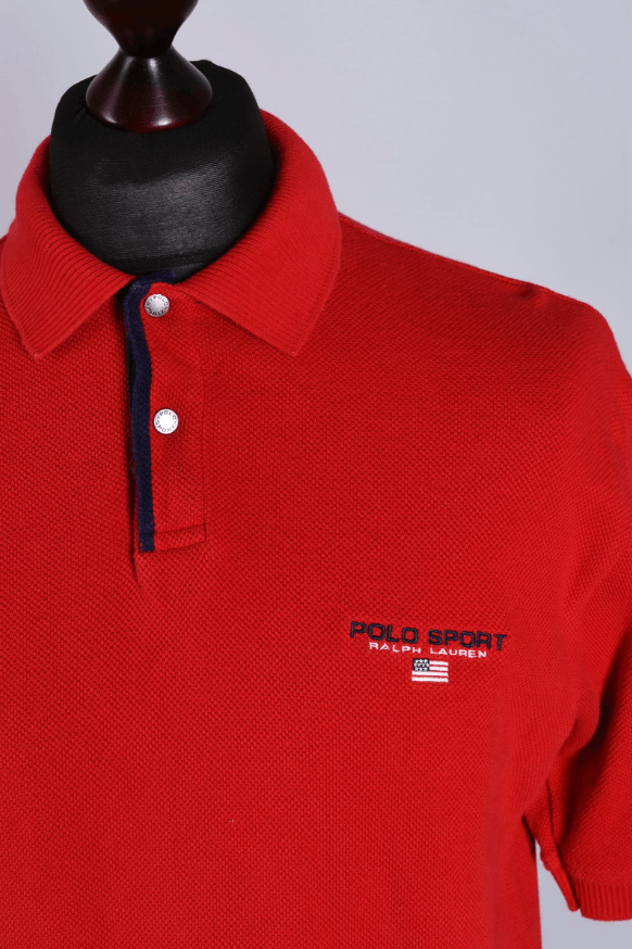 Polo Ralph Lauren Polo Sport Ralph Lauren Polo Shirt Red Size M Size US M / EU 48-50 / 2 - 2 Thumbnail