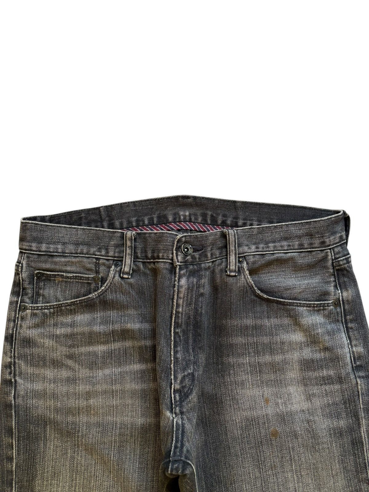 Japanese Brand × Jun Takahashi × Uniqlo Vintage Uniqlo Mud Wash Loose Baggy Black Jeans Size US 34 / EU 50 - 4 Thumbnail