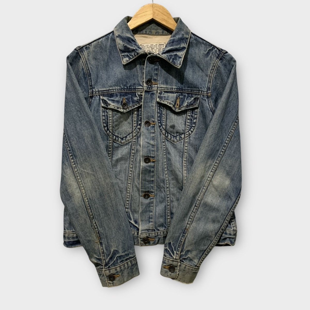 Global Work VINTAGE SHUCA JAPAN DENIM JACKET Size S / US 4 / IT 40 - 2 Thumbnail