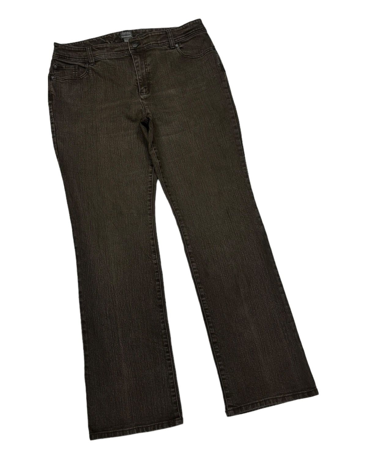 Chicos 🔥ADDITIONS BY CHICO'S BROWN BOOTCUT PANTS Size 31" - 3 Thumbnail