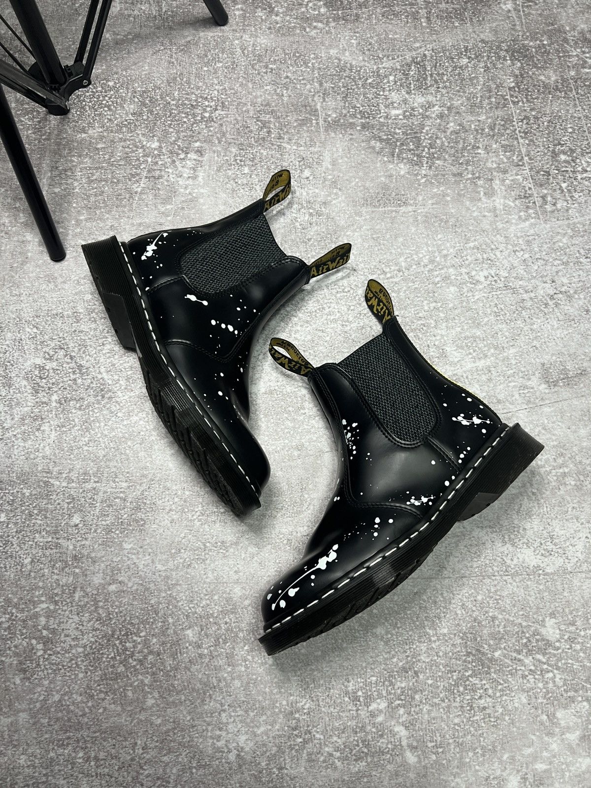 Dr. Martens × Neighborhood Dr. Martens x Neighborhood 2976 Boots Paint Splatter Black Size US 6.5 / EU 39-40 - 2 Thumbnail