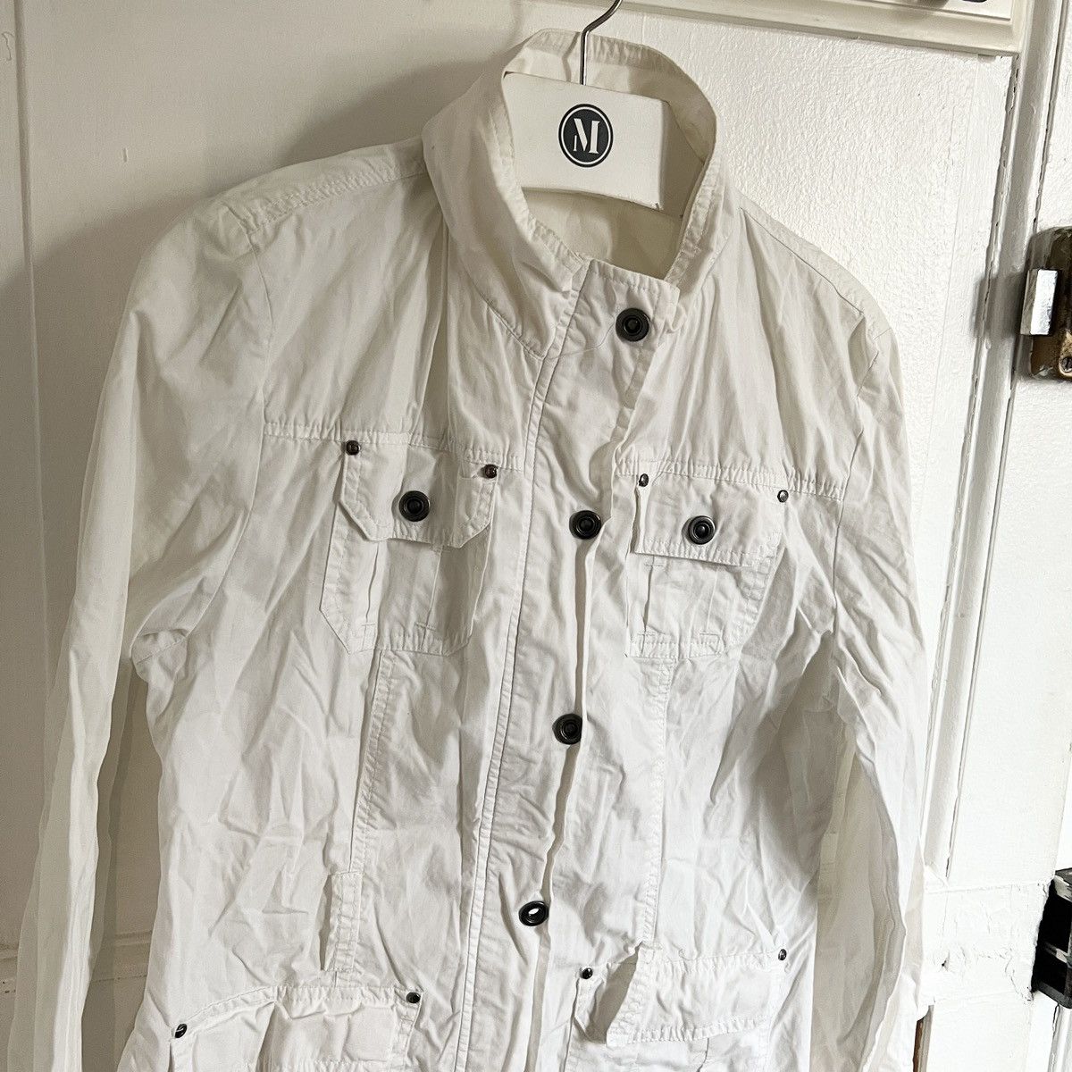Japanese Brand × Vintage Y2k White Military jacket blazer like dolce diesel yohji Size XXS / US 00 / IT 34 - 2 Thumbnail