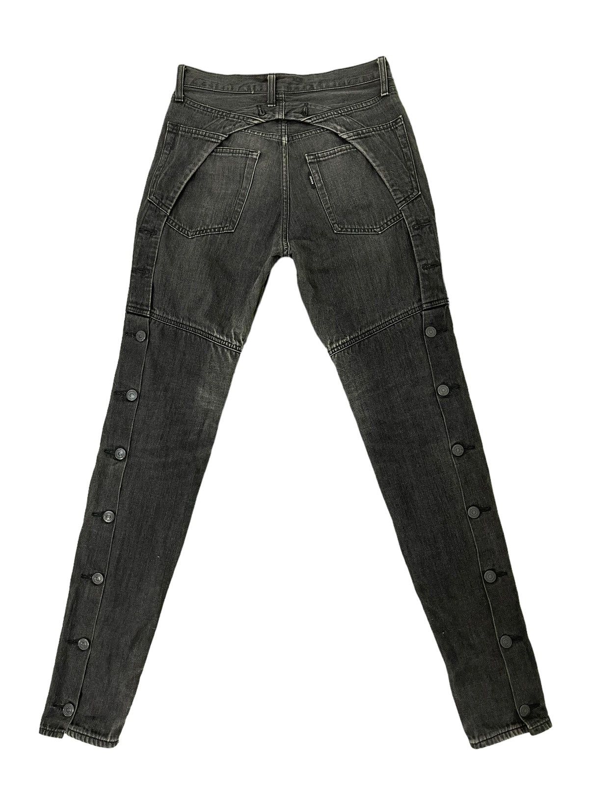 image of Skinny Jeans Tapered Zucca Japan Denim 66 in Faded Black, Men's (Size 29)