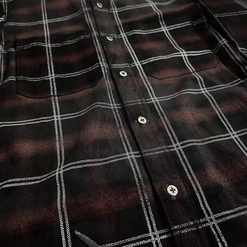 Amiri Amiri 15AW Suede Plaid Shirt 2502-Nextarrow Size US M / EU 48-50 / 2 - 3 Thumbnail