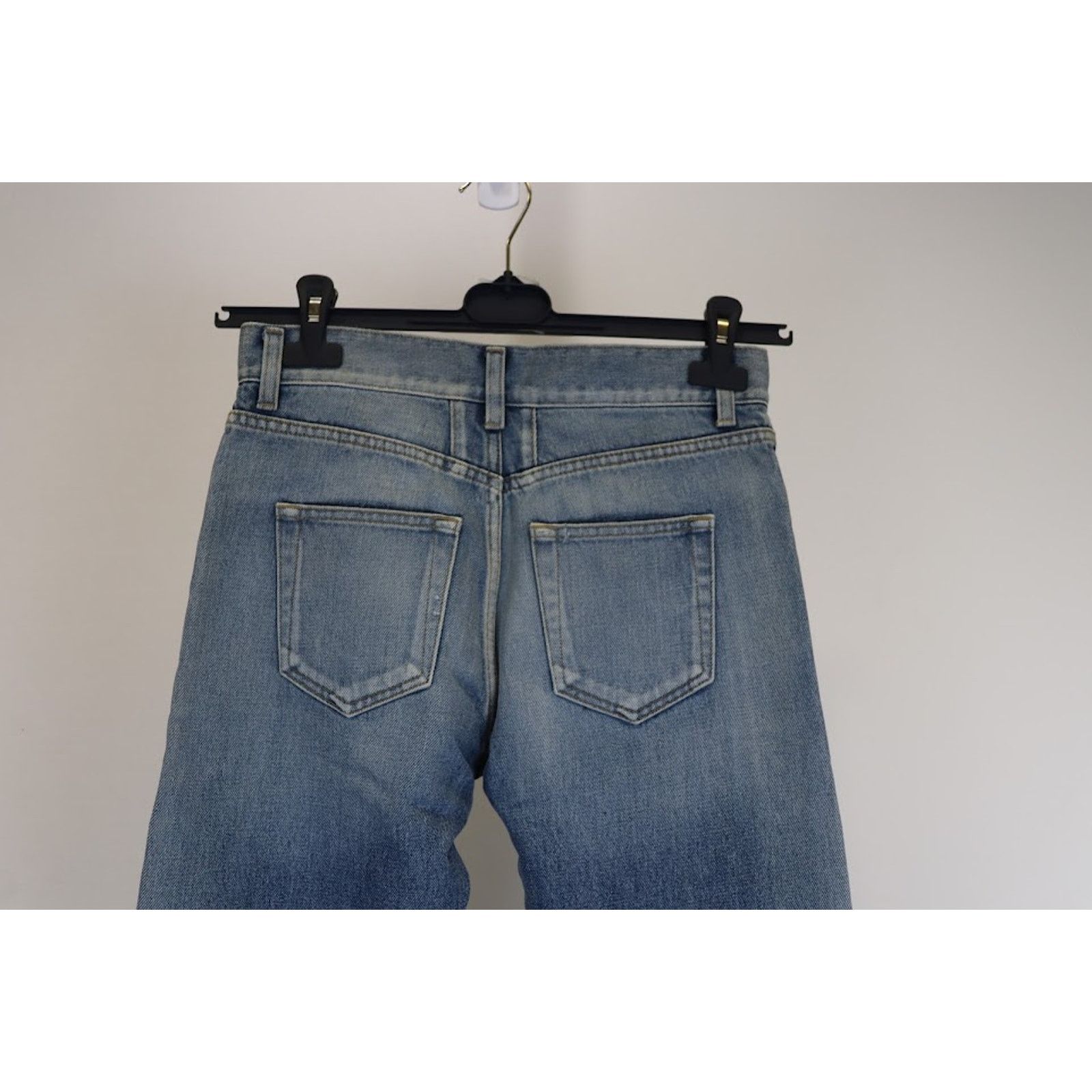 Saint Laurent Paris o1rshd1 Q:4 / D10 Denim Jeans in Blue Size US 30 / EU 46 - 8 Thumbnail