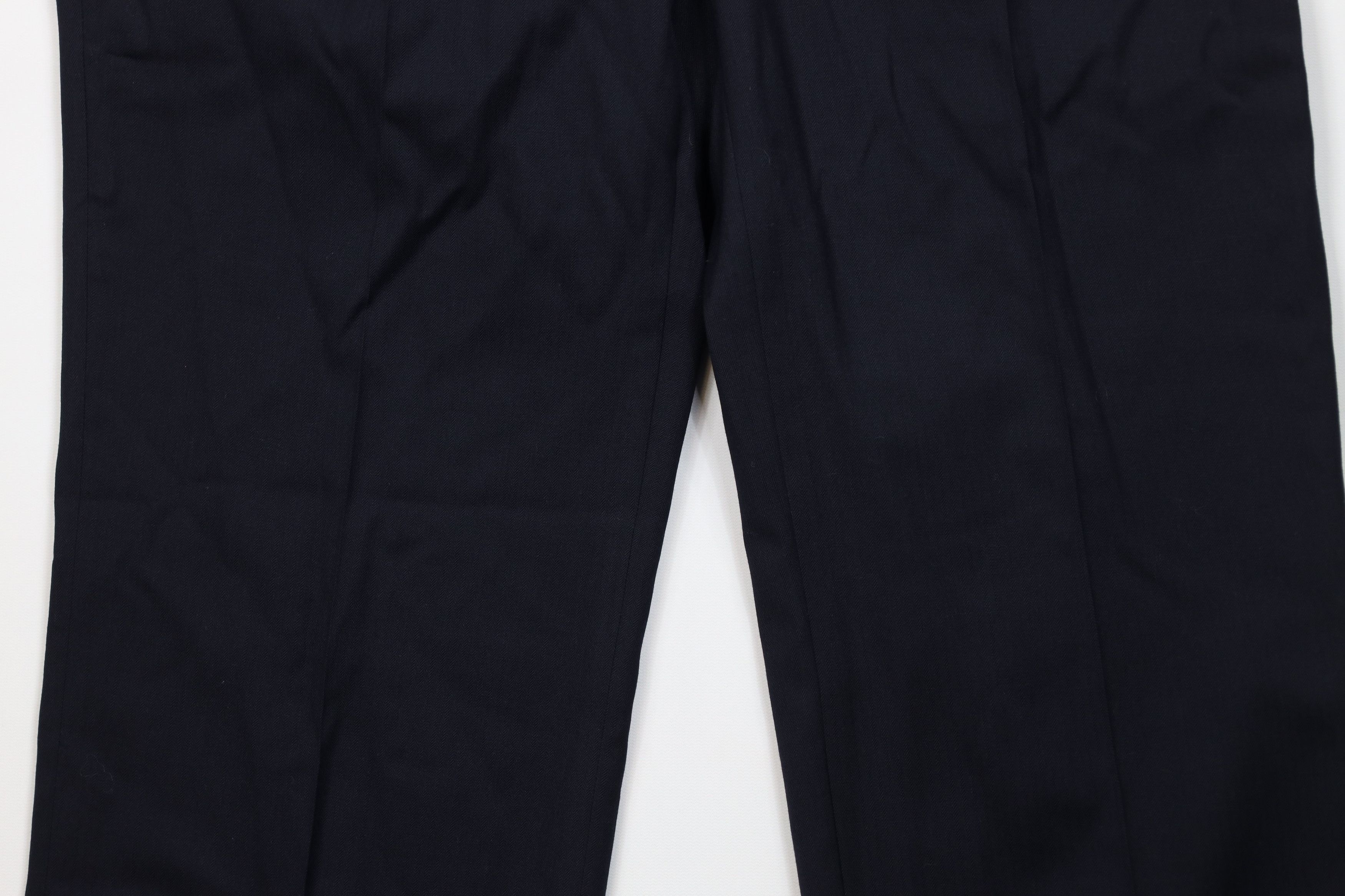 Vintage Vintage 90s Streetwear Wool Herringbone Wide Leg Chino Pants Size US 32 / EU 48 - 3 Thumbnail