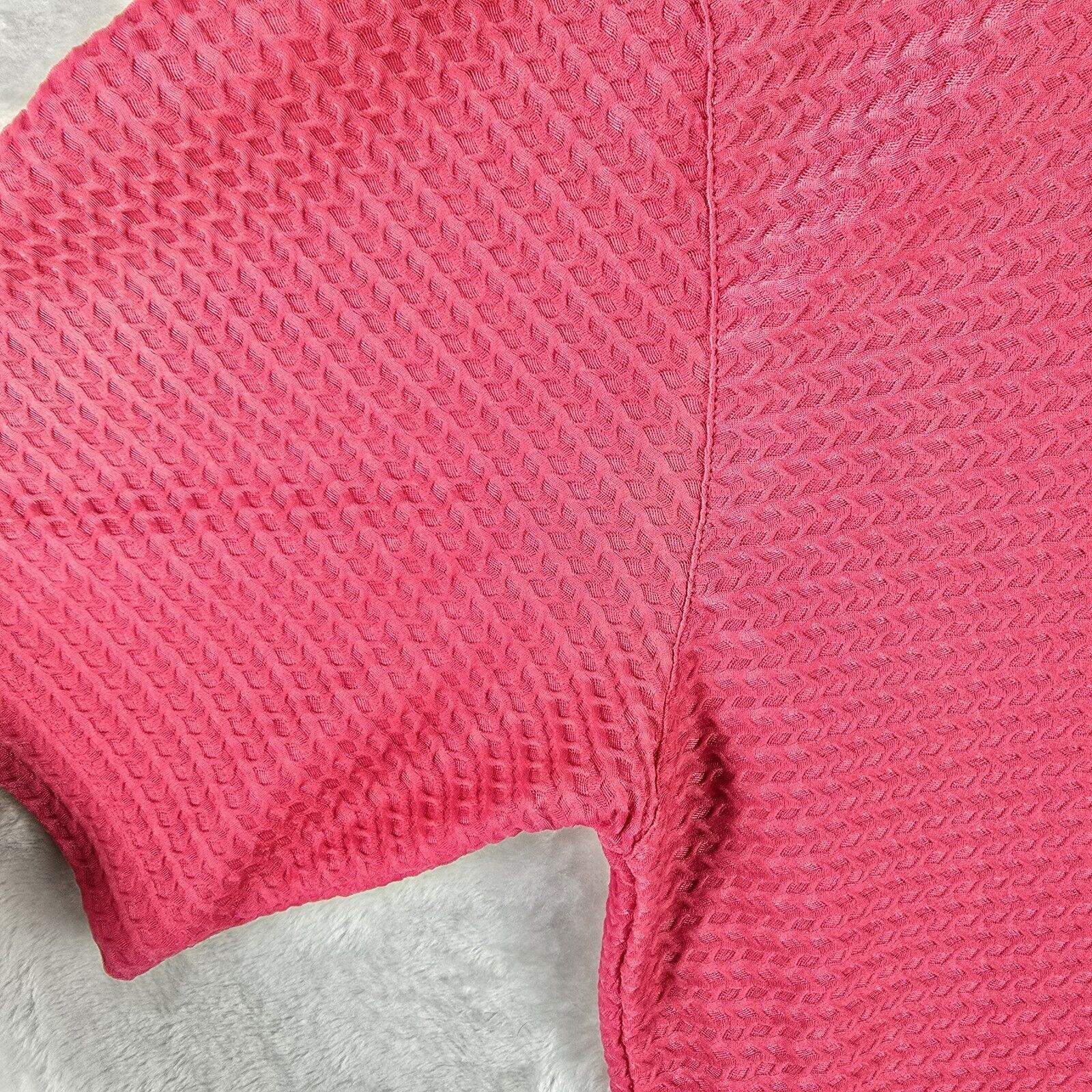 Tiger Woods Tiger Woods Textured Polo Shirt Mens Large Pink Golf Size US L / EU 52-54 / 3 - 10 Thumbnail