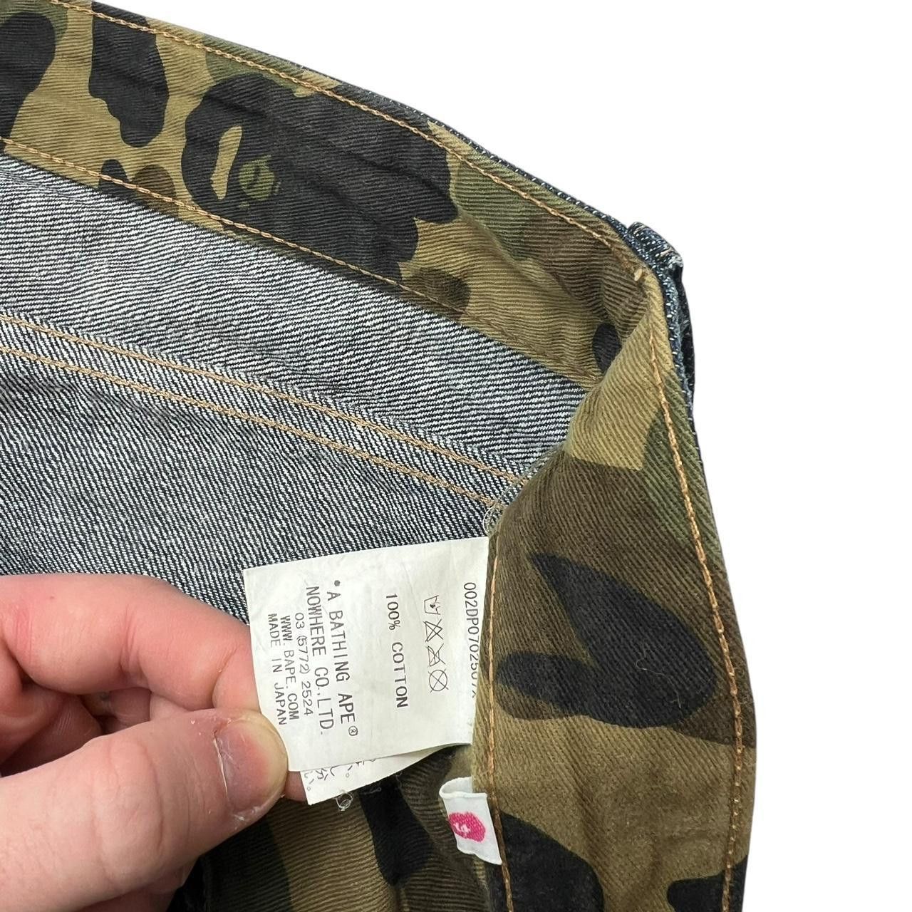 Bape Vintage Women’s Bape Baby Milo Sad Face Jeans - Waist: 33” Size 33" - 5 Thumbnail