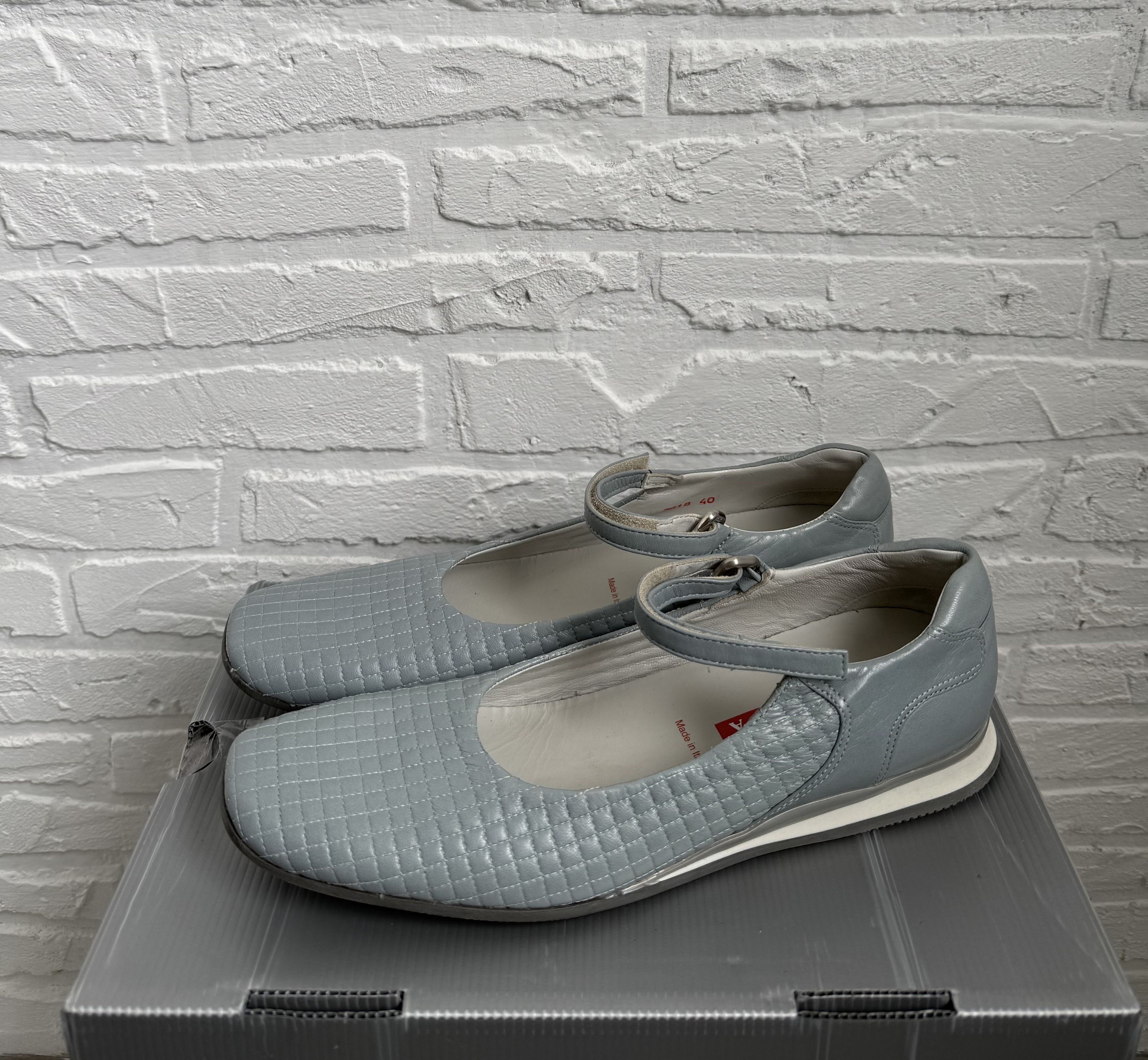 Prada Prada sport Mary Jane flats baby blue Size US 10 / IT 40 - 1 Thumbnail