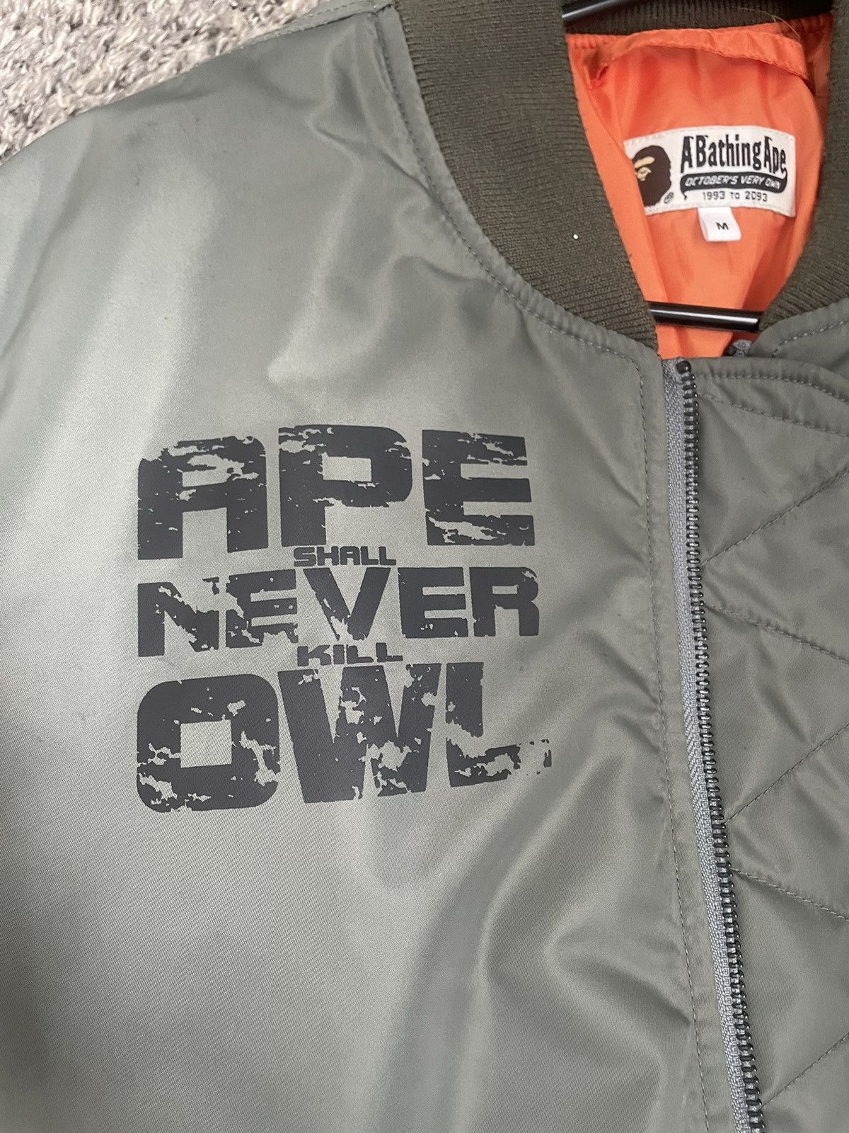 Bape × October's Very Own BAPE x OVO MA-1 JACKET Size US M / EU 48-50 / 2 - 3 Thumbnail