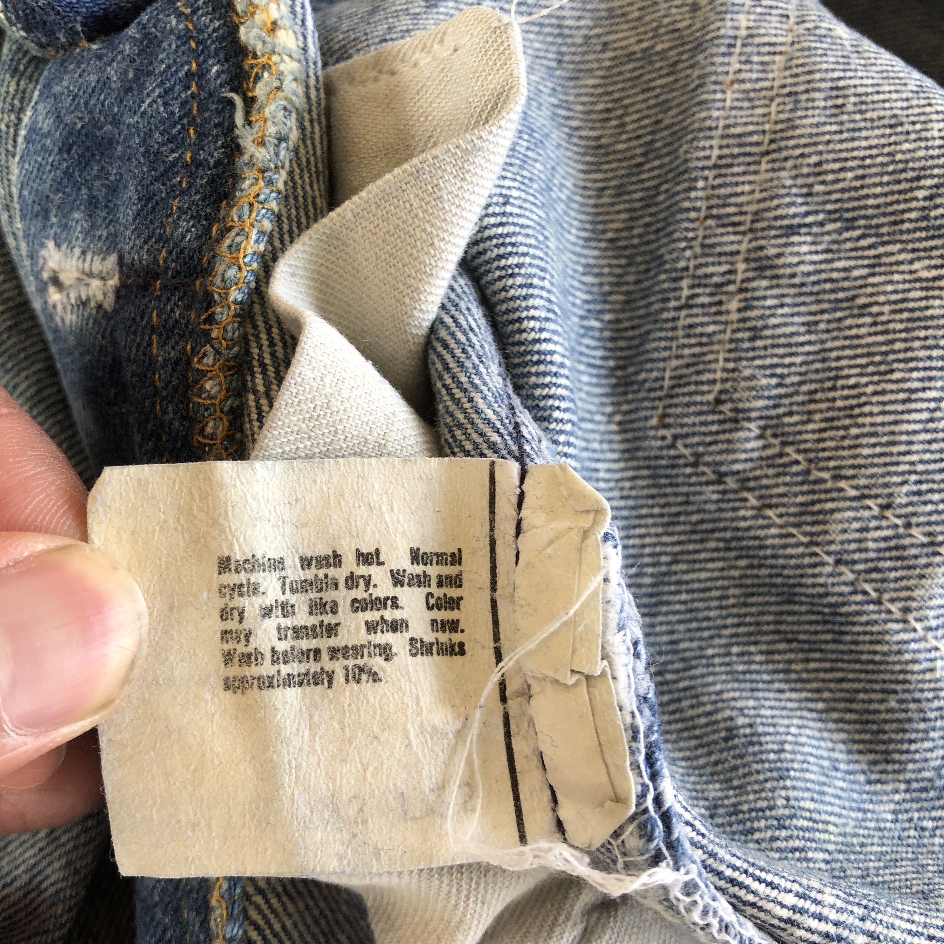 Levi's Vintage 70s Levis 501 Distressed Jeans Levis Denim Pants Size 28" / US 6 / IT 42 - 9 Thumbnail