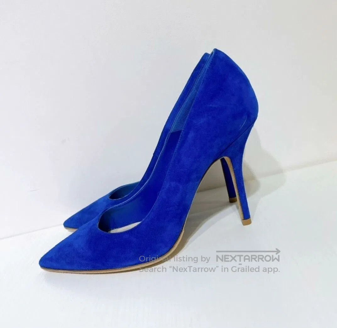 Dior Dior Royal Blue Suede High Heels Size 37. Size US 6 / IT 36 - 3 Thumbnail