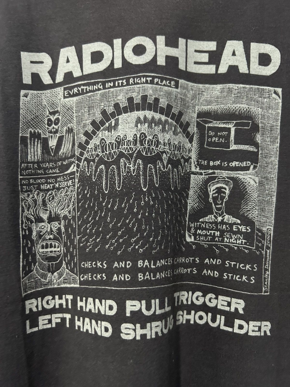 Band Tees 00s Radiohead Sex Work Death Tees Size US L / EU 52-54 / 3 - 3 Thumbnail