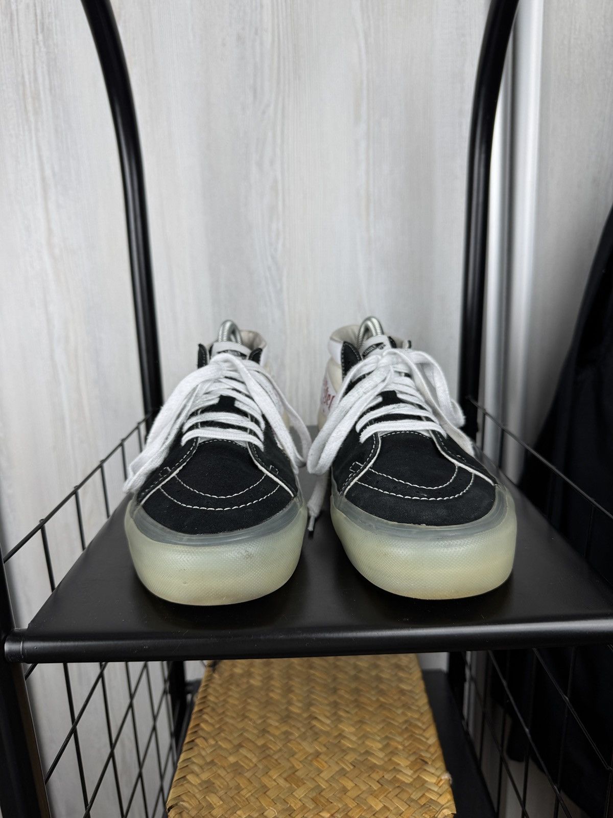 Palm Angels × Vans Vans Vault by Palm Angels Sk8-Mid VLT LX "Black" Sneakers Size US 9.5 / EU 42-43 - 3 Thumbnail