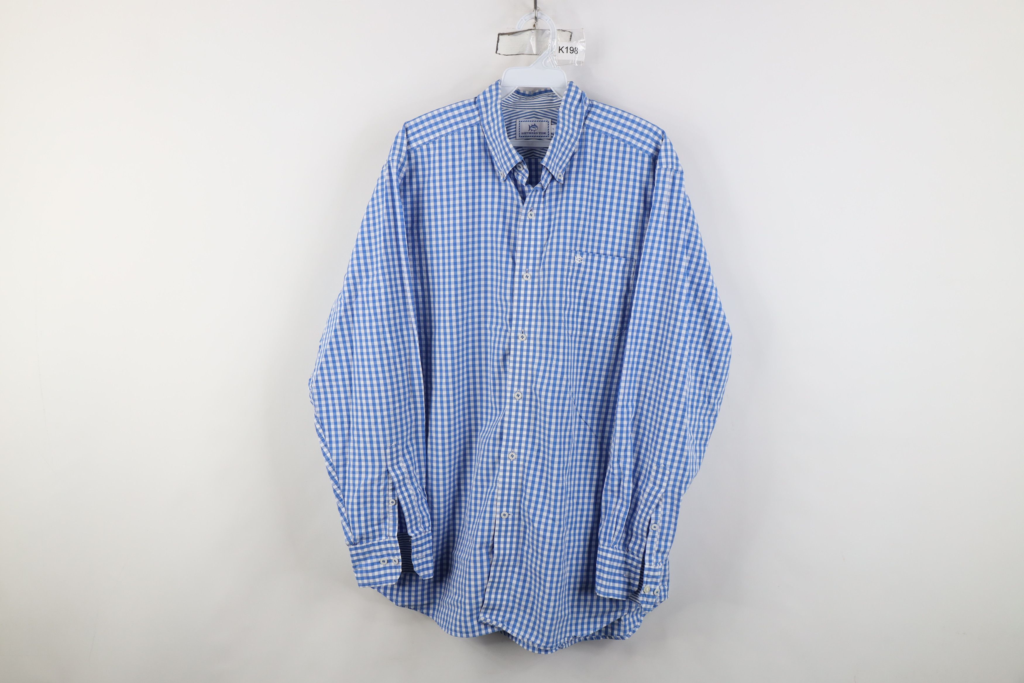 Southern Tide Southern Tide Fit Fish Logo Collared Button Down Shirt Plaid Size US L / EU 52-54 / 3 - 1 Thumbnail