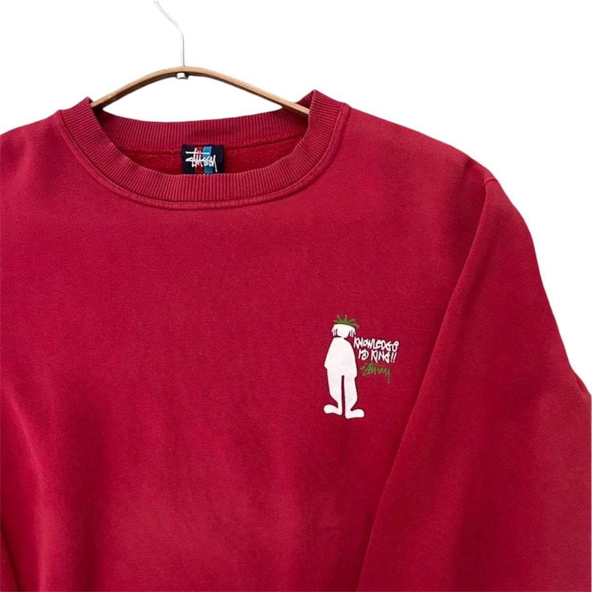 Stussy × Vintage Stussy “knowledge is King 👑” sweater Size US M / EU 48-50 / 2 - 3 Thumbnail