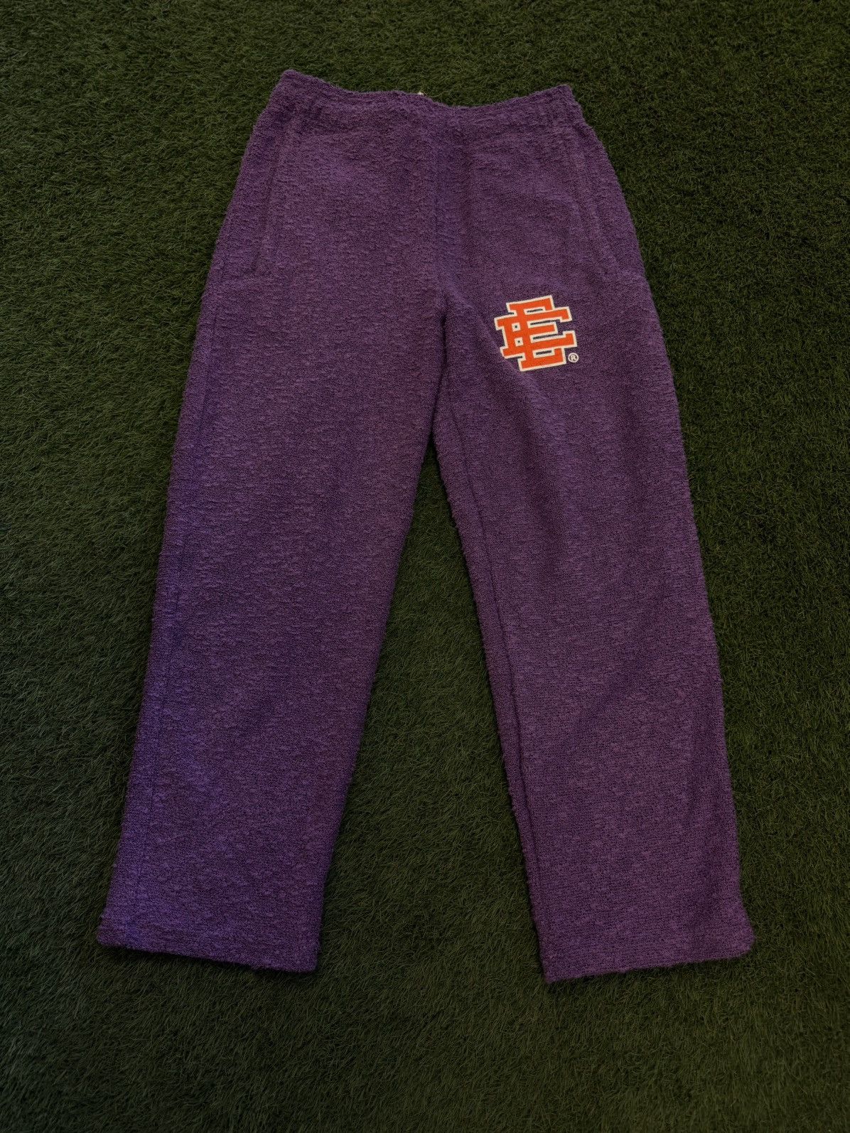 Eric Emanuel Eric Emanuel FW21 Purple Orange Boucle Sweatpants Size (M) Size US 31 - 1 Thumbnail