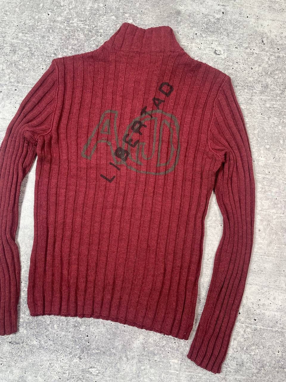 Armani Vintage Armani Jeans Half Zip Knitted Wool Sweater Y2K Size US M / EU 48-50 / 2 - 6 Thumbnail