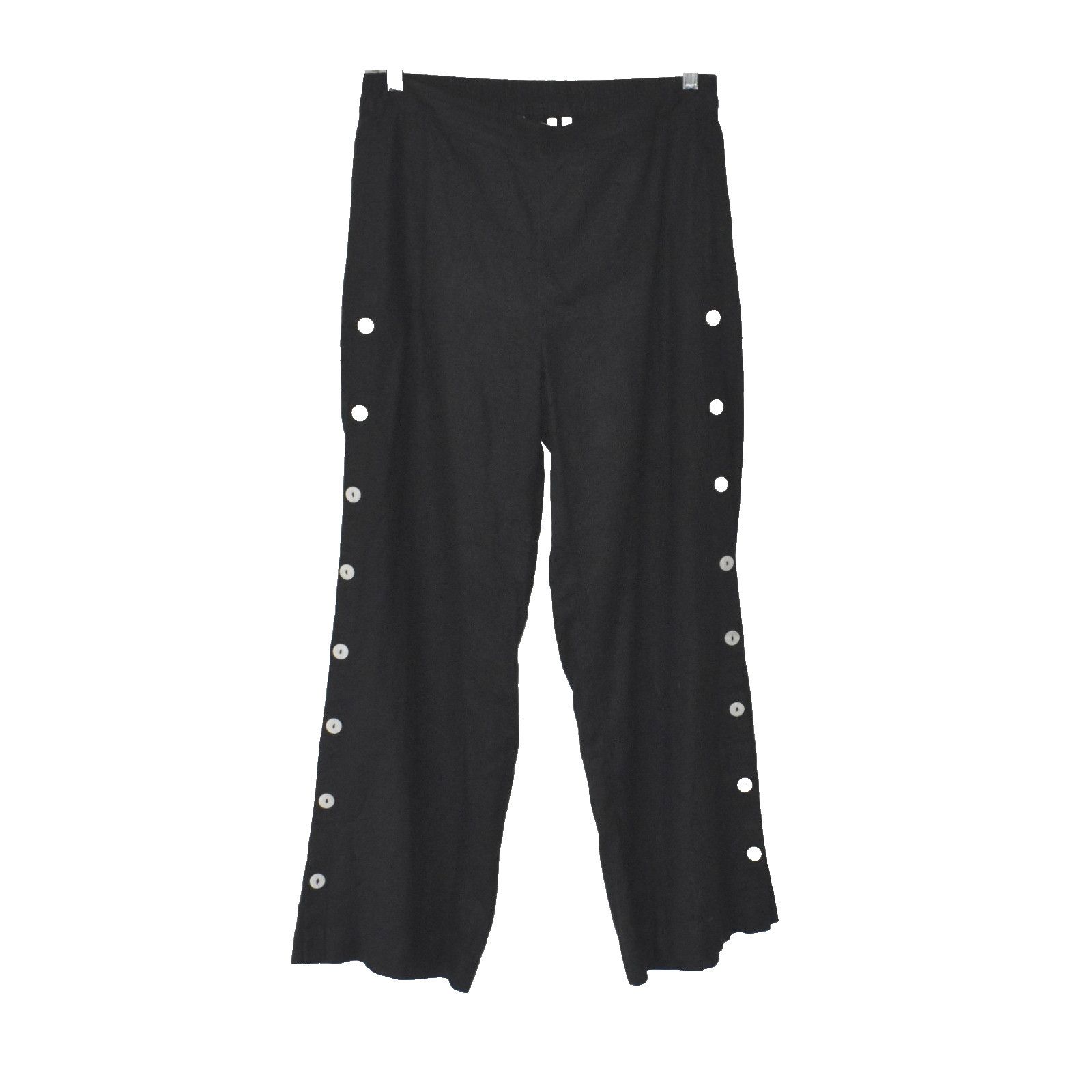 Soft Surroundings SOFT SURROUNDINGS Sonoma Button Detail Wide Leg Pants Size M Size 31" - 1 Thumbnail
