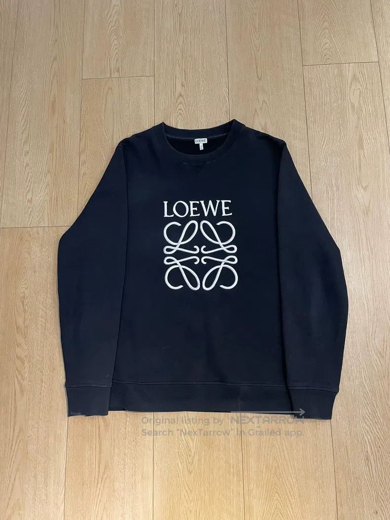 Loewe Loewe Black Embroidered Sweatshirt Size US XL / EU 56 / 4 - 1 Thumbnail