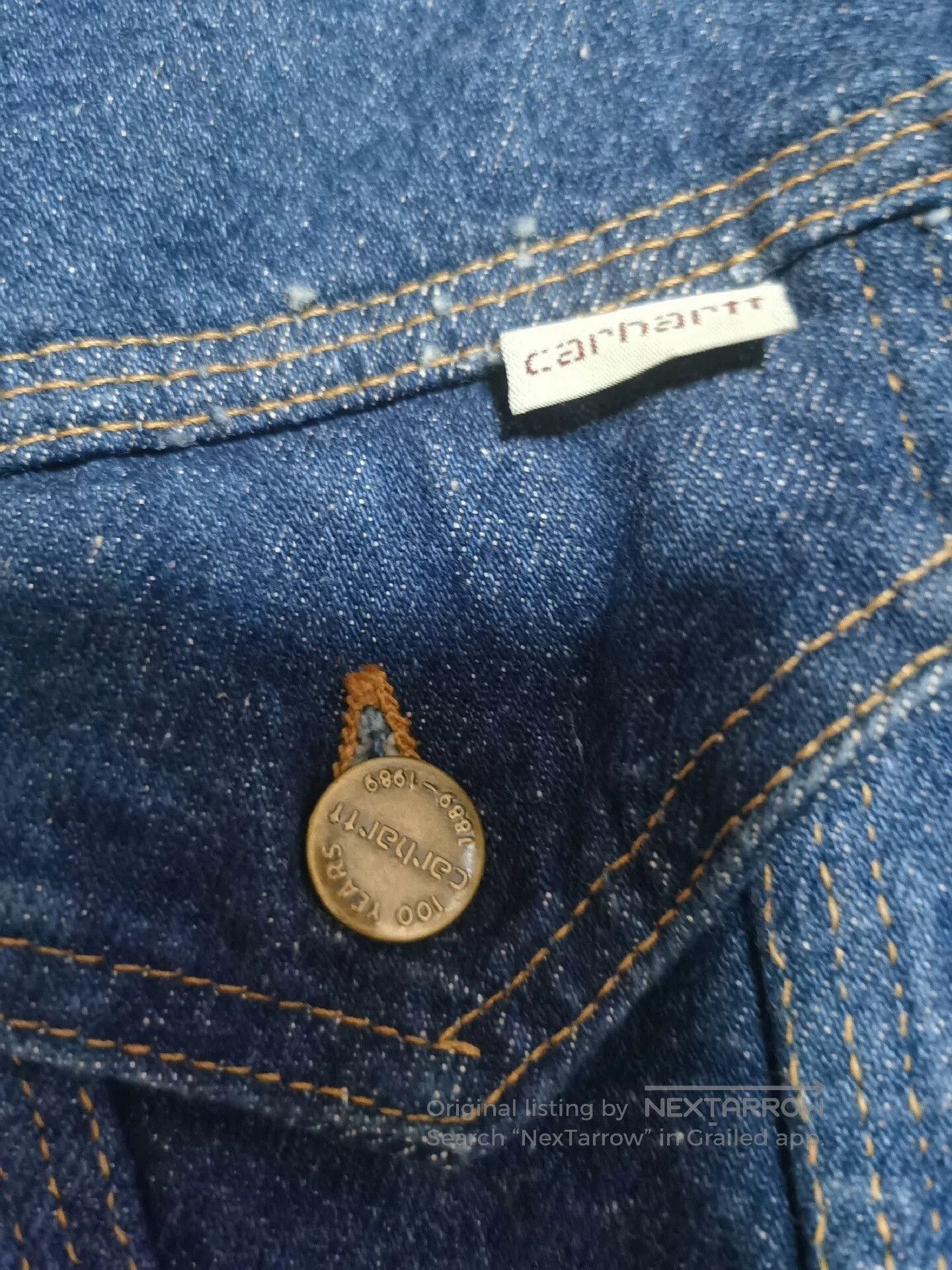 VINNY's vintage carhartt oversized denim jacket. Size US XL / EU 56 / 4 - 4 Thumbnail