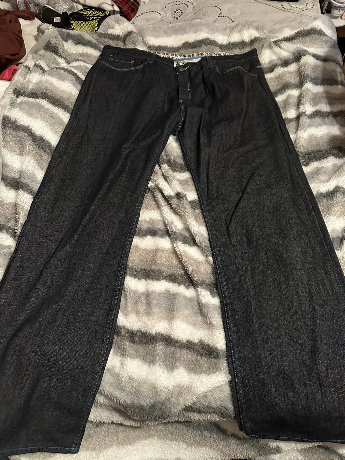 Japanese Brand × Vintage Denim w/ interesting back pockets Size US 42 / EU 58 - 2 Thumbnail
