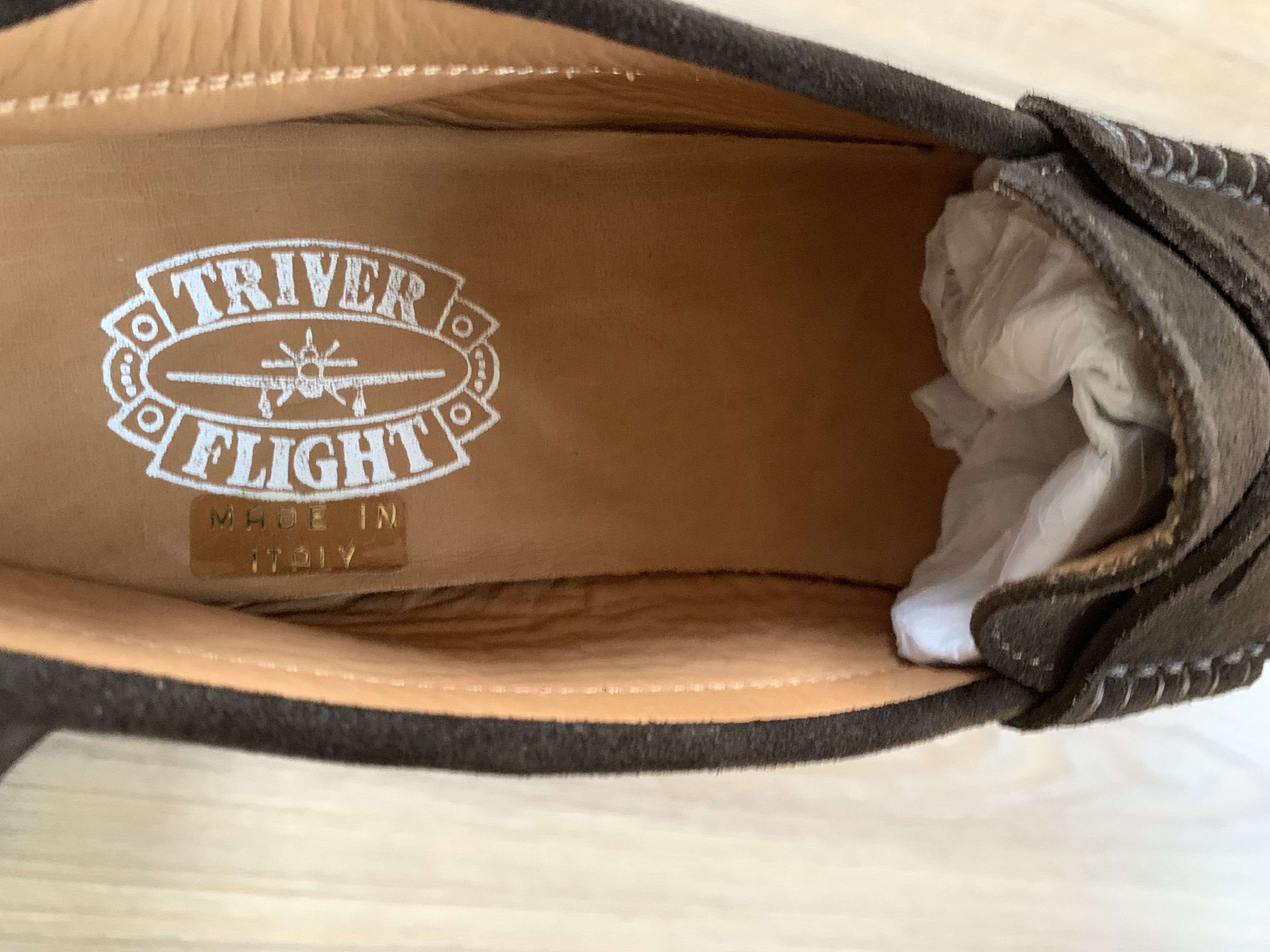 Vintage Triver Flight Brown Suede Mocassins Loafers Size US 8 / EU 41 - 11 Thumbnail