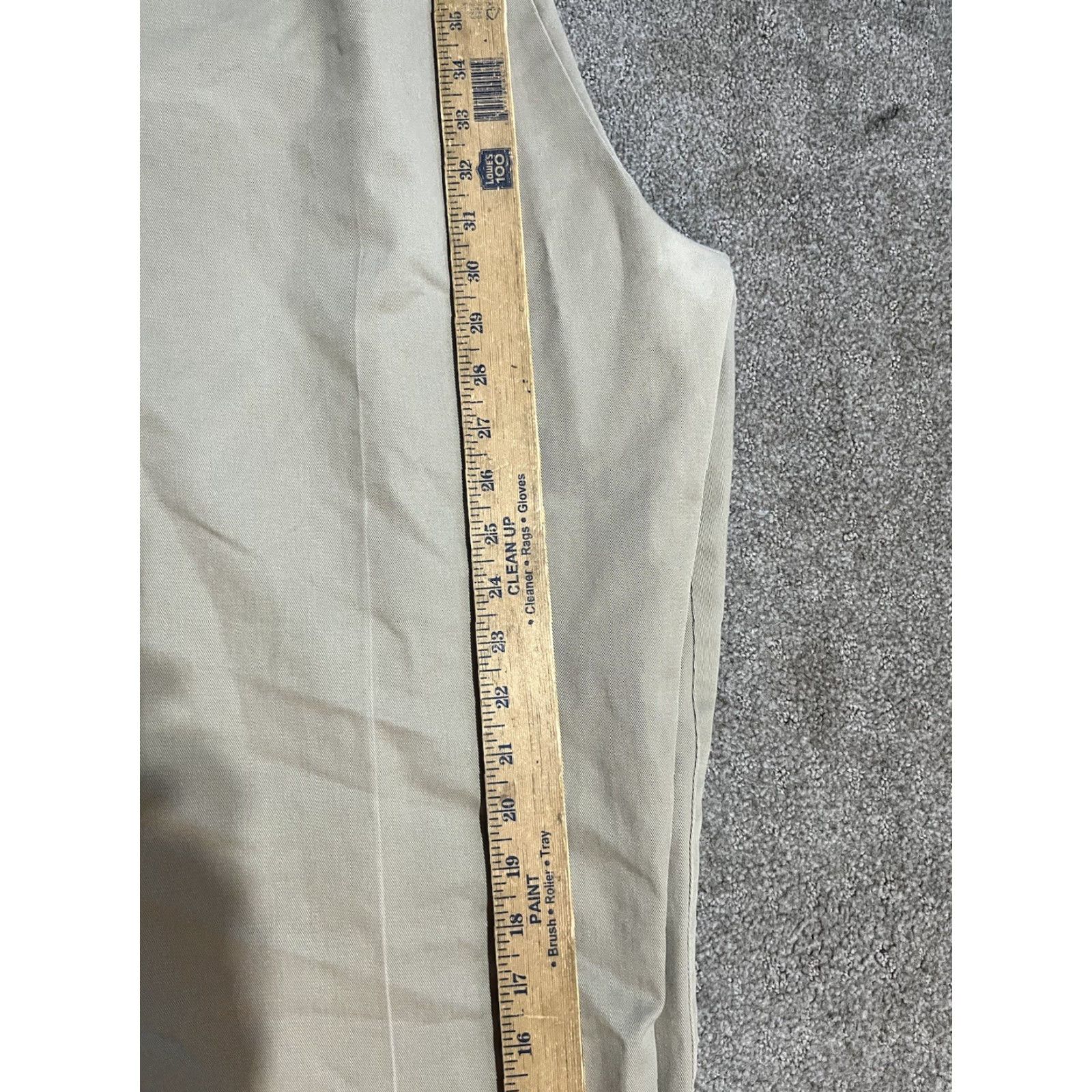 Dockers DOCKERS Chinos Pants Flat Front 44x32 Beige 100% Cotton Classic Fit Regular Men Size US 44 / EU 60 - 6 Thumbnail