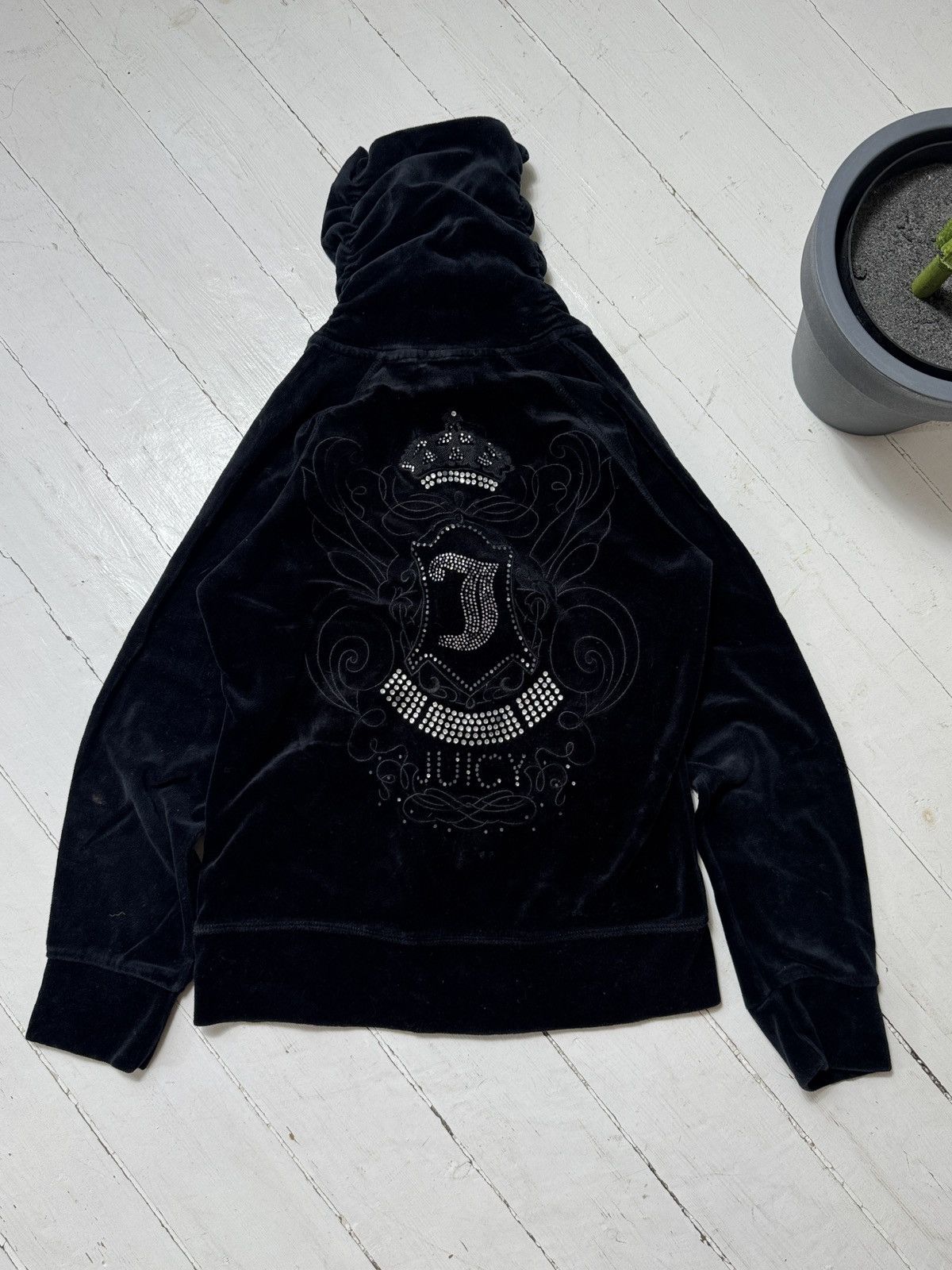 Juicy Couture VINTAGE JUICY COUTURE 2000s HOODIE&PANTS SET TRACKSUIT Size S / US 4 / IT 40 - 3 Thumbnail