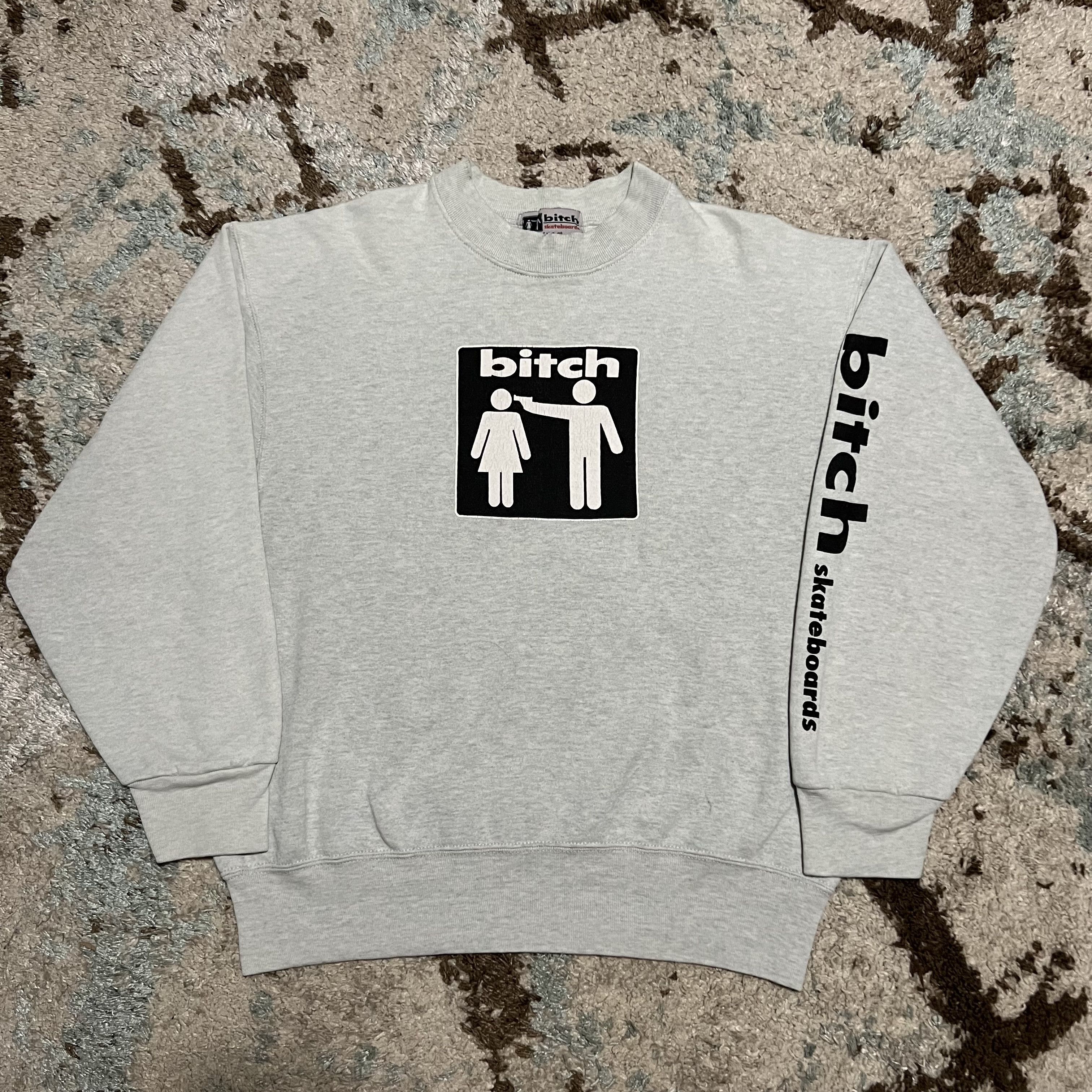 Girl Skateboards Vintage Bitch Skateboards Sweatshirt Size M Girl