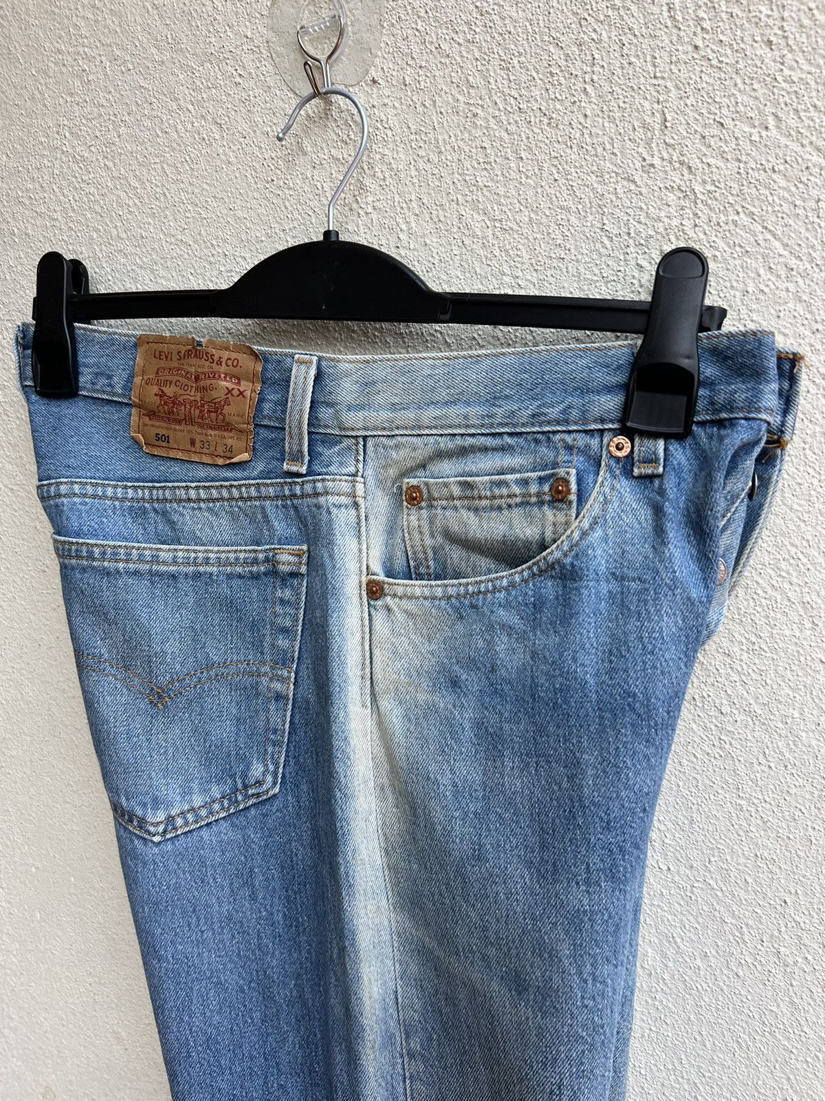 Levi's Vintage 1994 Levi’s 501 Sun Faded Denim Jeans Size US 32 / EU 48 - 21 Thumbnail