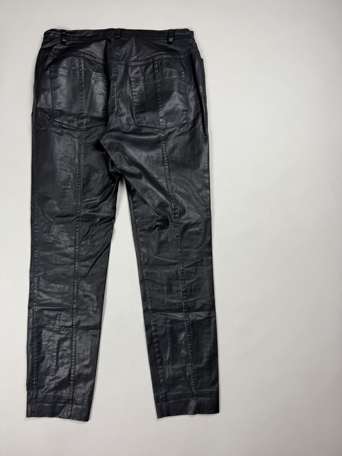 Annette Gortz Annette Gortz Avant-Garde Coated Resin Cotton Pants Trousers Size 30" / US 8 / IT 44 - 18 Thumbnail