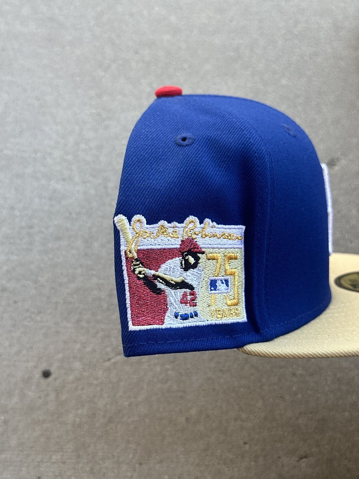 MLB × New Era Brooklyn Dodgers Jackie Robinson Two Tone Fitted Hat 7 1/4 Size ONE SIZE - 2 Thumbnail