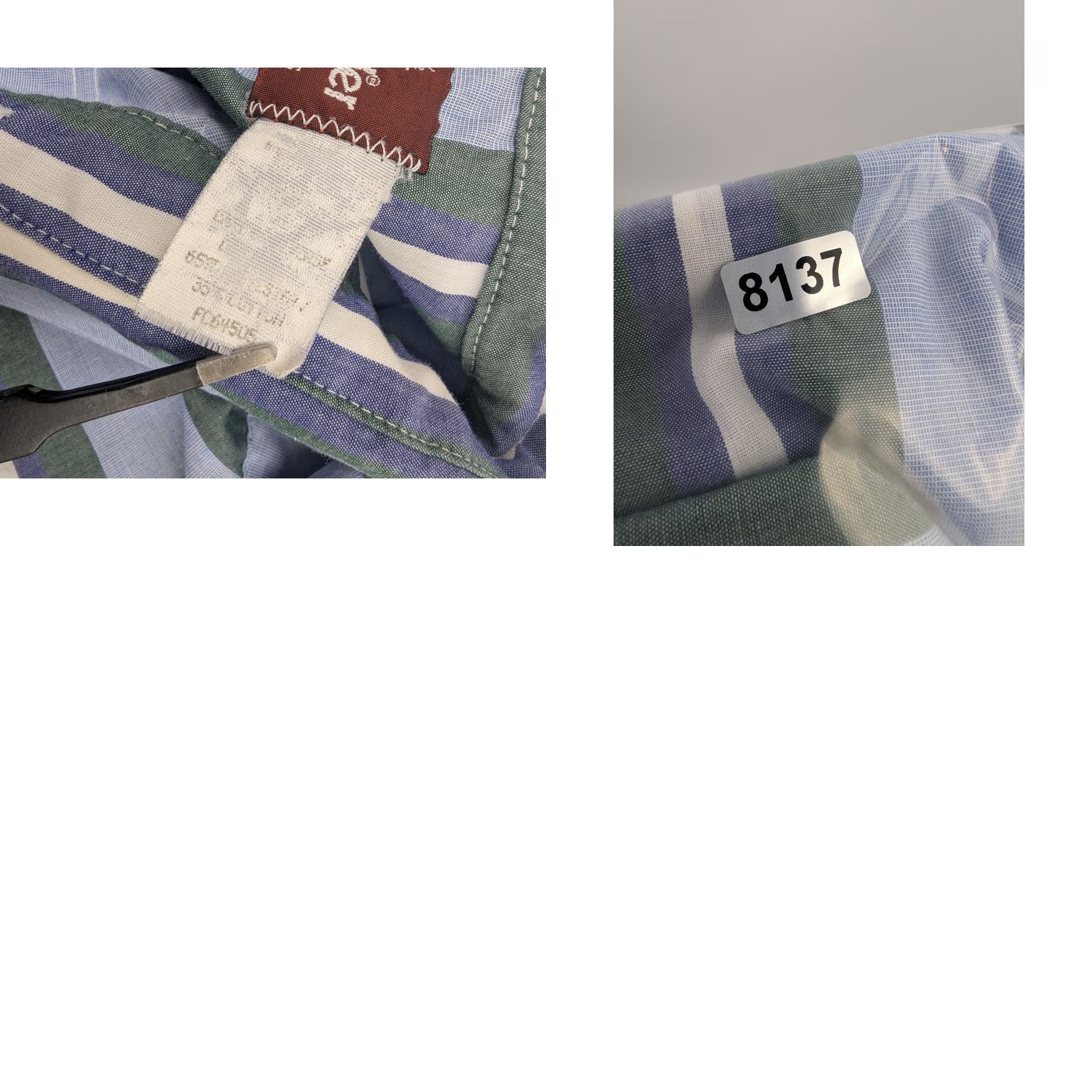 Wrangler VINTAGE Wrangler Western Pearl Snap Long Sleeve Stripe Shirt XL 17-17.5 Mens Button-Up, Blue Green, Cotton Polyester, 90s, Casual, Workwear, Travel Size US XL / EU 56 / 4 - 9 Thumbnail